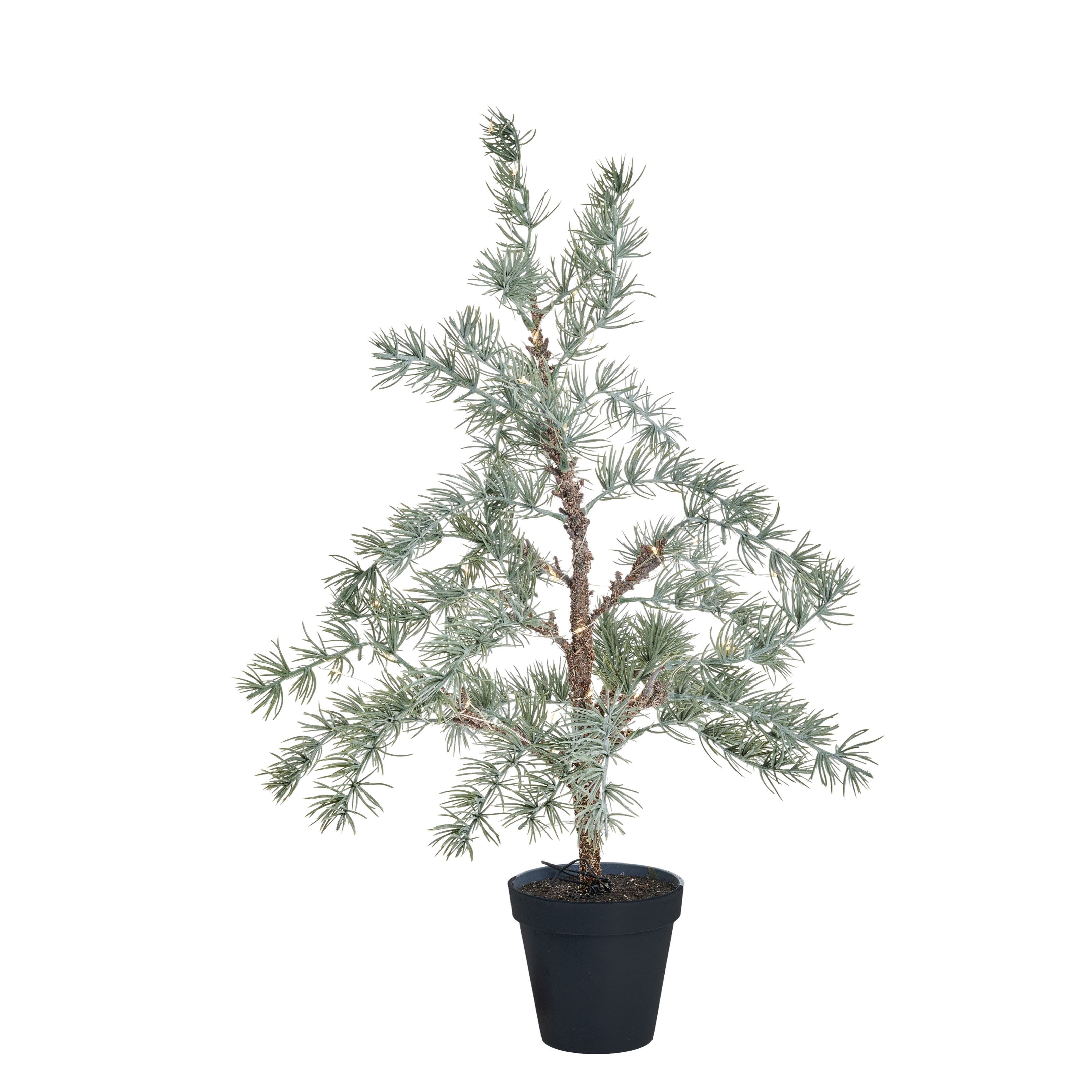 Winterliche Kunstpflanze Kunstbaum mit Beleuchtung CEDILLE, Lene Bjerre, Höhe 60 cm
