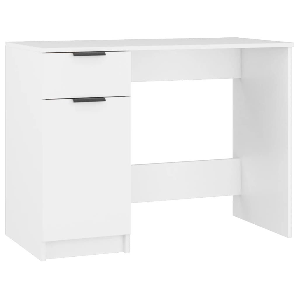 vidaXL Schreibtisch Weiß cm | Schreibtisch 100x50x75 Weiß Holzwerkstoff Weiß