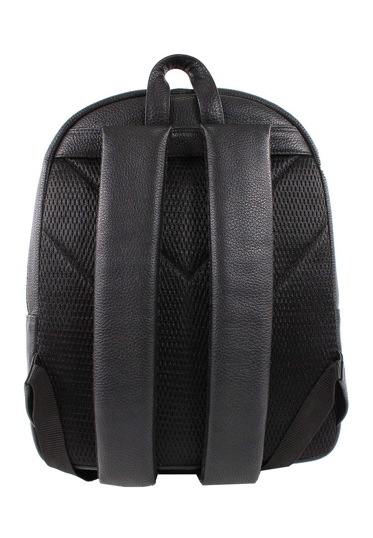 Notebook-Rucksack mit schwarz, Rucksack sportlich-elegant Braun Büffel Laptopfach NOVARA