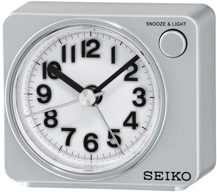 Seiko Quarzwecker QHE100S Wecker, inkl Batterie, Piepalarm