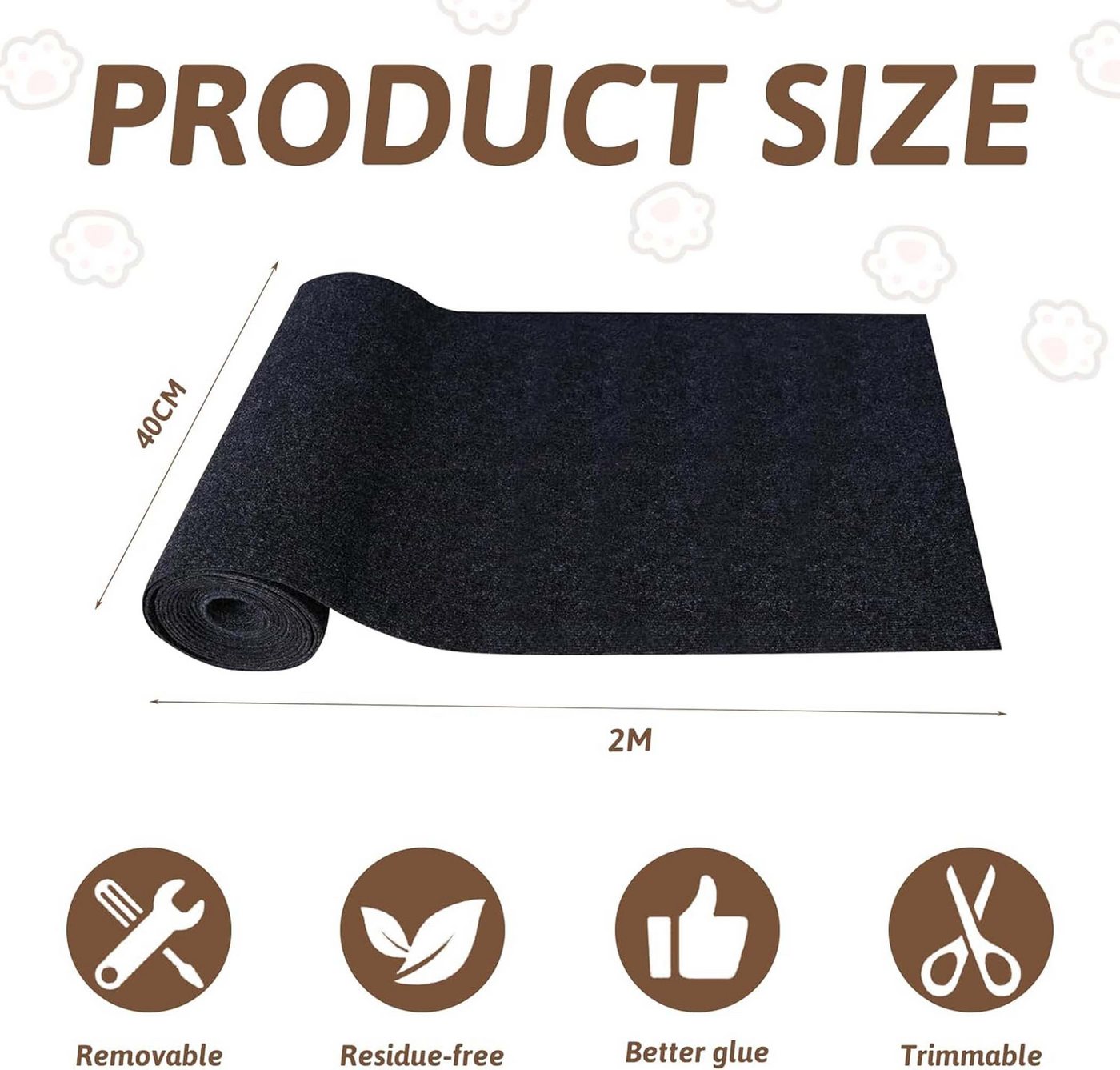 Thumbnail - Coonoor Kratzmatte Katze Wand Selbstklebend Kratzschutz Sofa Katze, Kratzteppich Ecke DIY