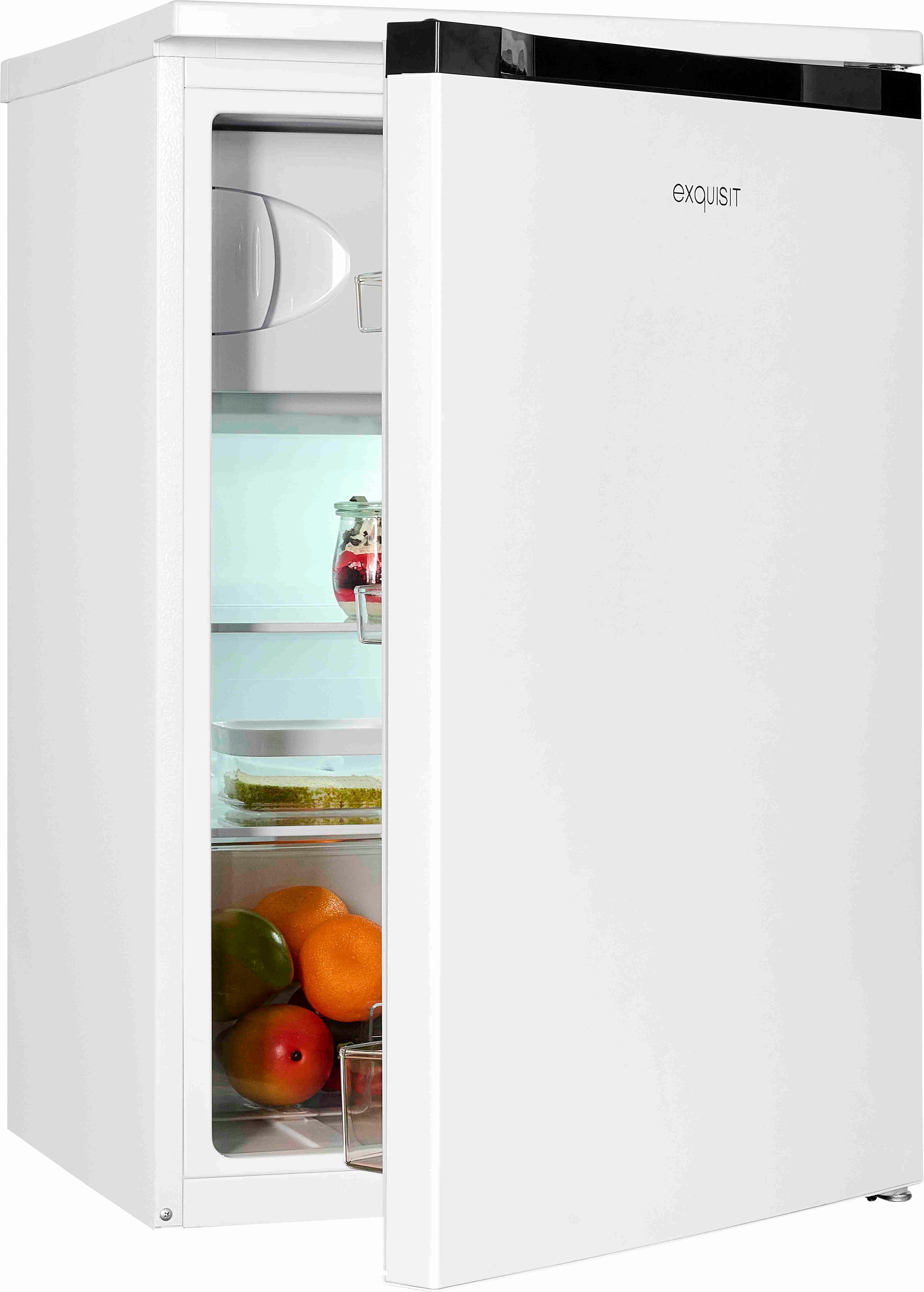 exquisit Kühlschrank KS16-4-051C, 84,5 cm hoch, 54,9 cm breit weiß