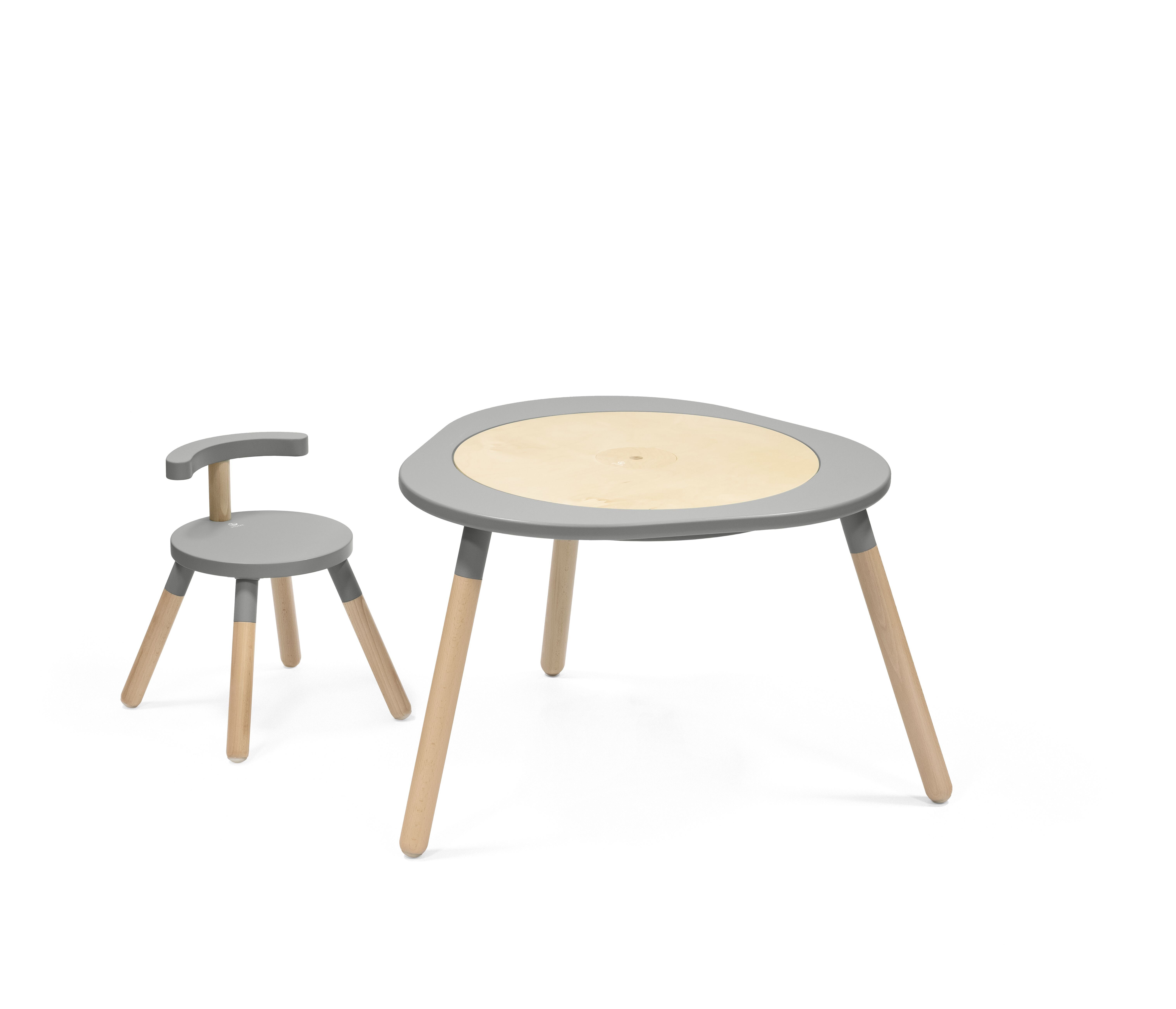 Kindersitzgruppe Grey Stokke® Storm Stuhl kompatibel​ Spieltisch MuTable™ MuTable™ mit dem Mit Kinderstuhl flexibler Stokke V2, Sitzhöhe,