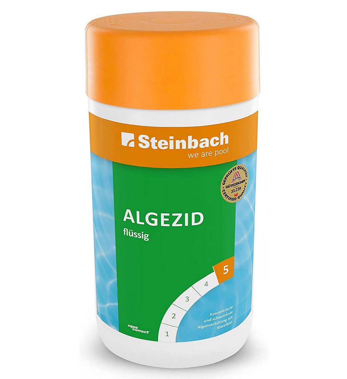 Steinbach Pool Poolpflege STEINBACH Algezid flüssig, 1 Ltr