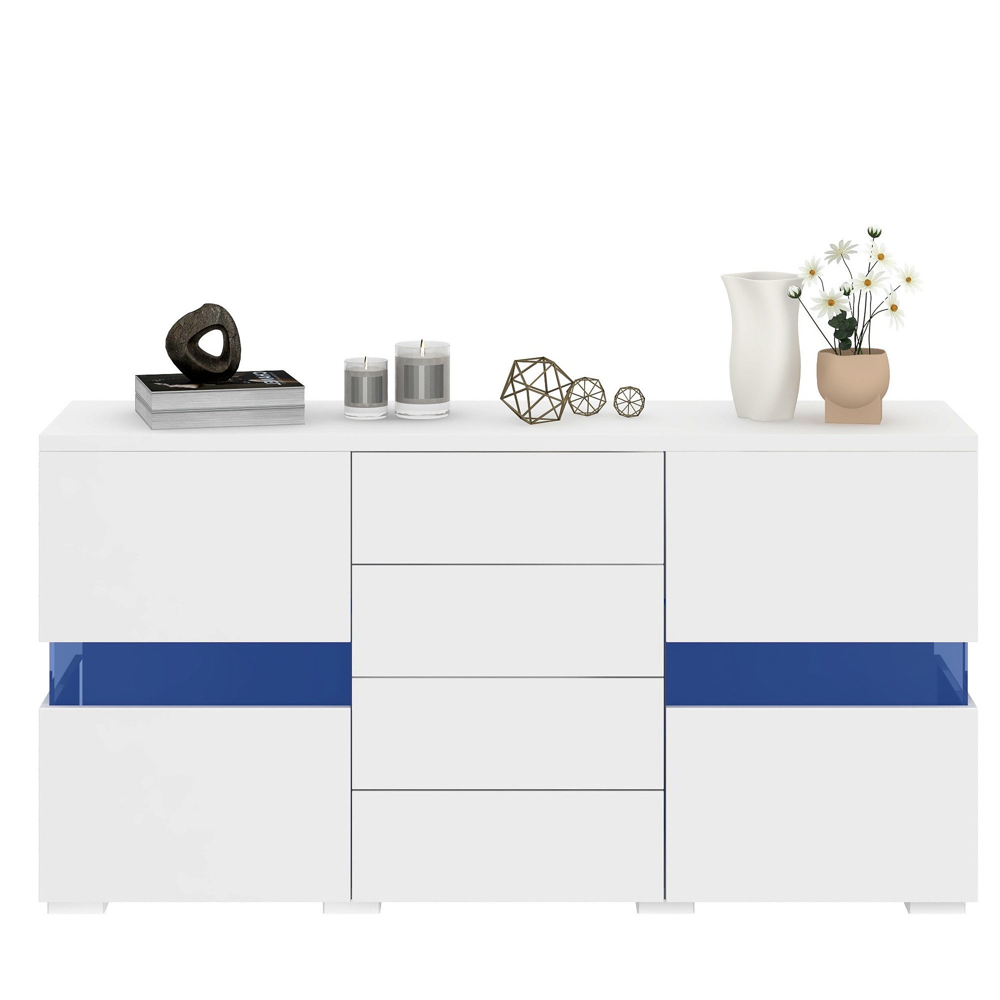 Sideboard Breite 140 cm, mit LED-Beleuchtung