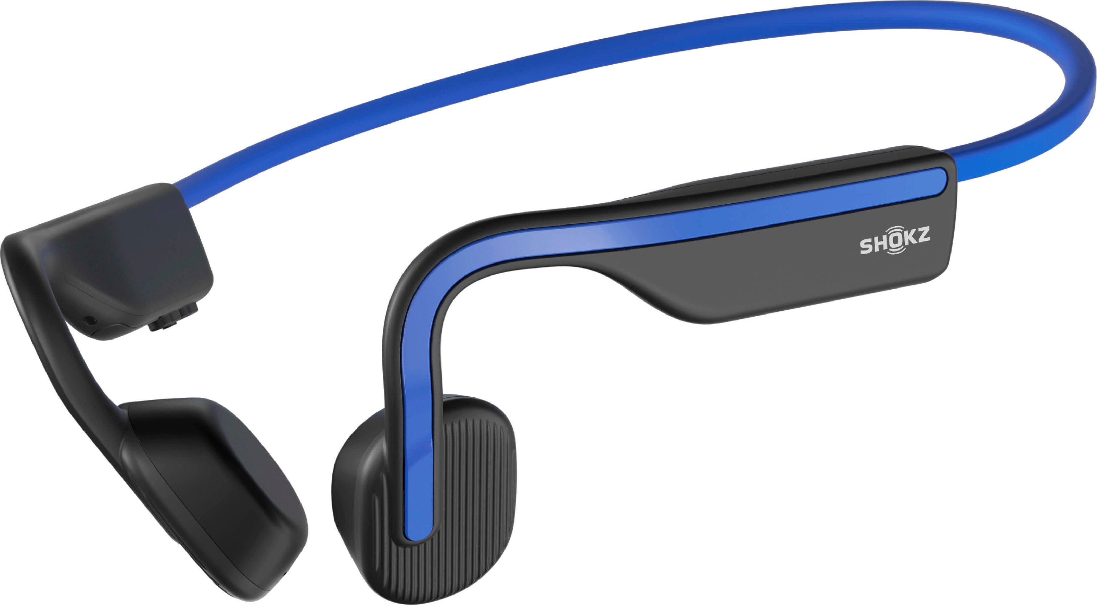 Shokz OpenMove Sport-Kopfhörer (Freisprechfunktion, Noise-Cancelling, A2DP Bluetooth, AVRCP Bluetooth, Bluetooth, HFP, HSP, Wireless) blau | Kopfhörer