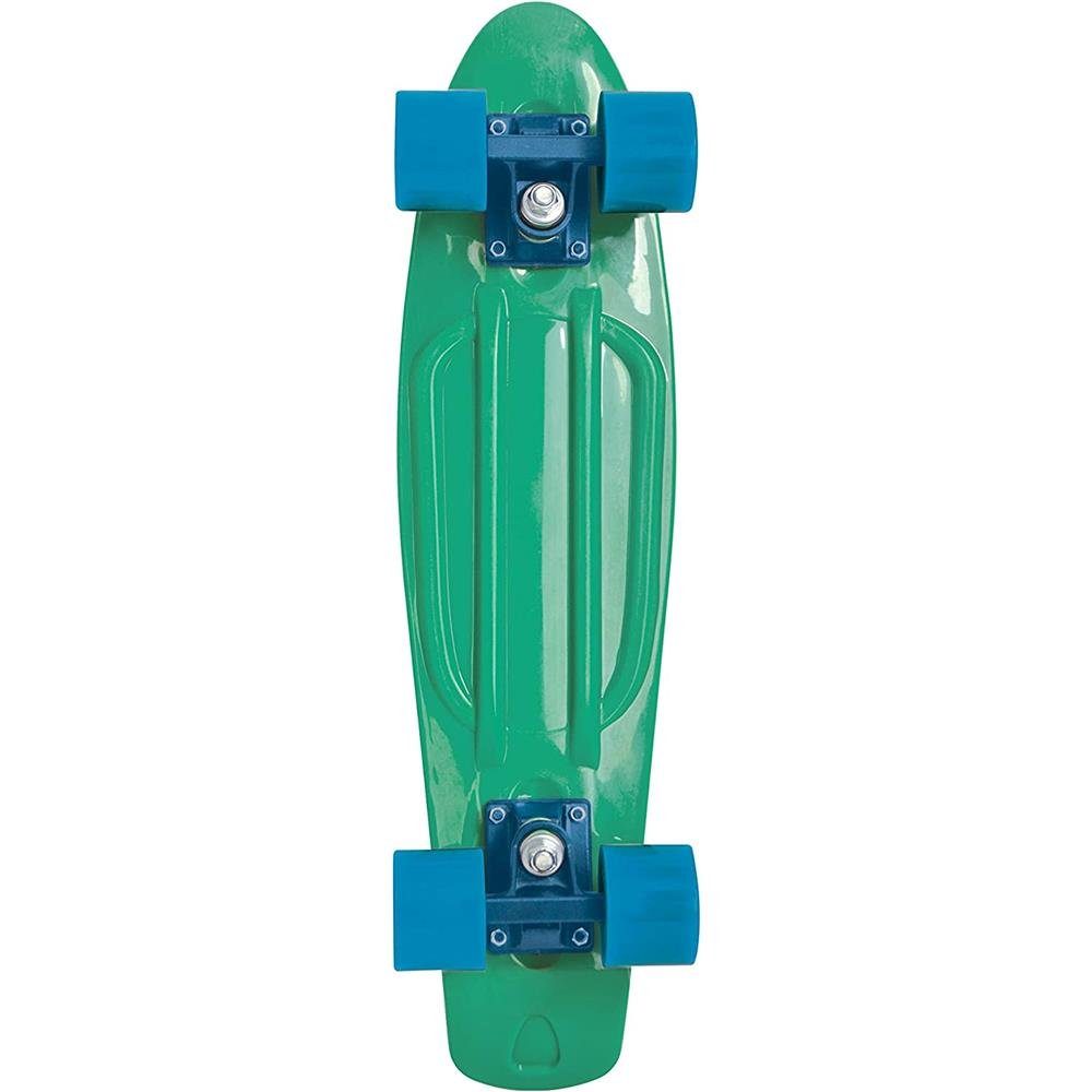 Grün, Kunststoff-Deck Board Robust Premium Skateboard mit Schildkröt Rutschfest Retro