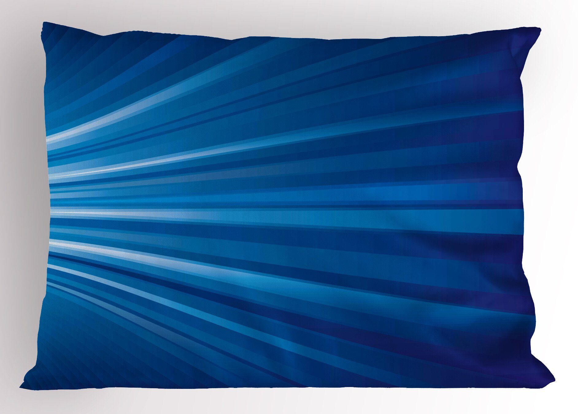 Gedruckter Standard Blau Dekorativer Kissenbezüge Stück), Abakuhaus Futuristic-Fantasie (1 Kopfkissenbezug, Size Abstract