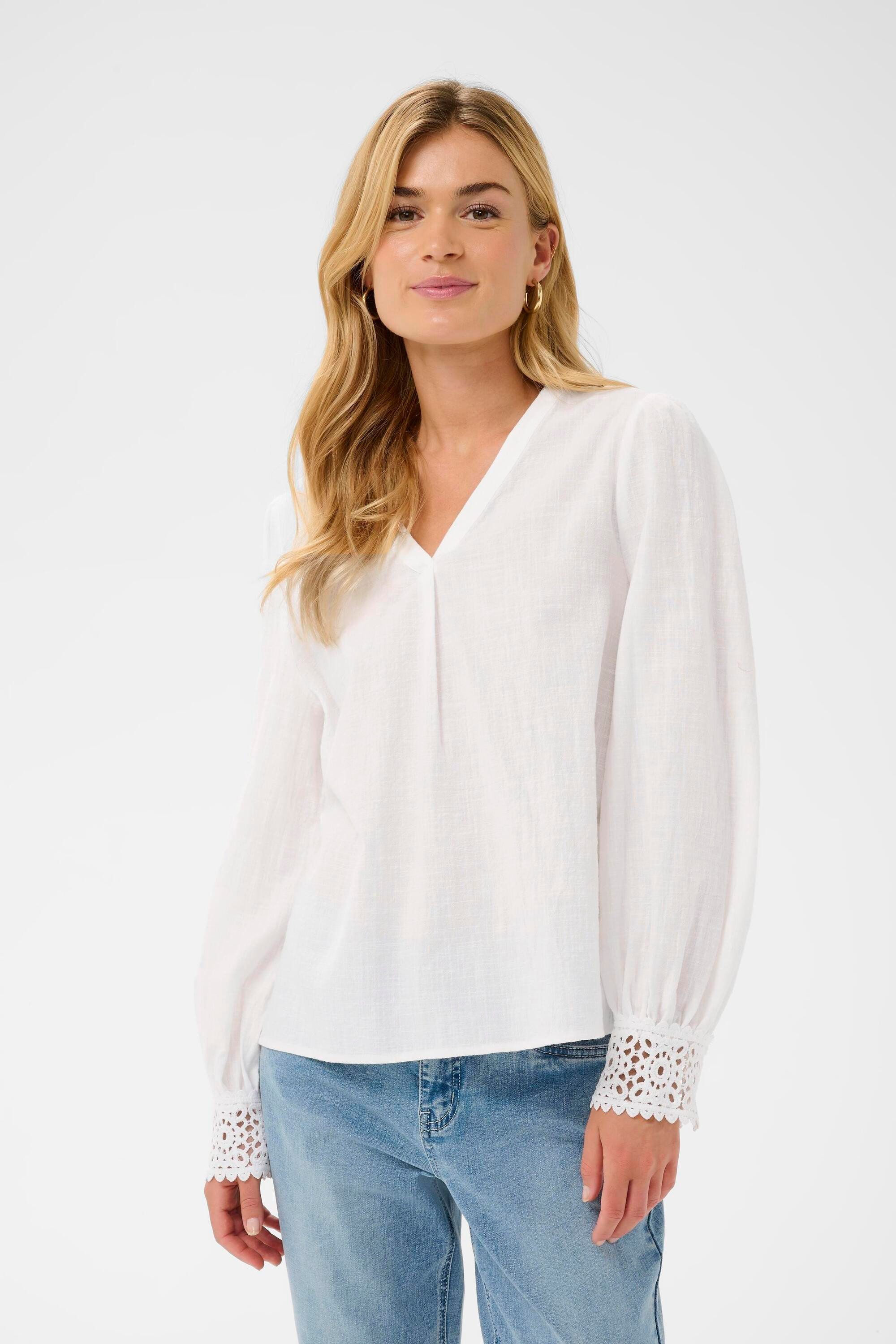 Langarmbluse Langarm-Bluse CRDelia