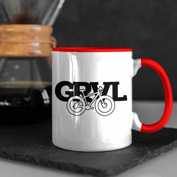 Trendation Tasse Tasse für Mountainbike-Enthusiasten Geschenk Mountainbiker MTB GRVL