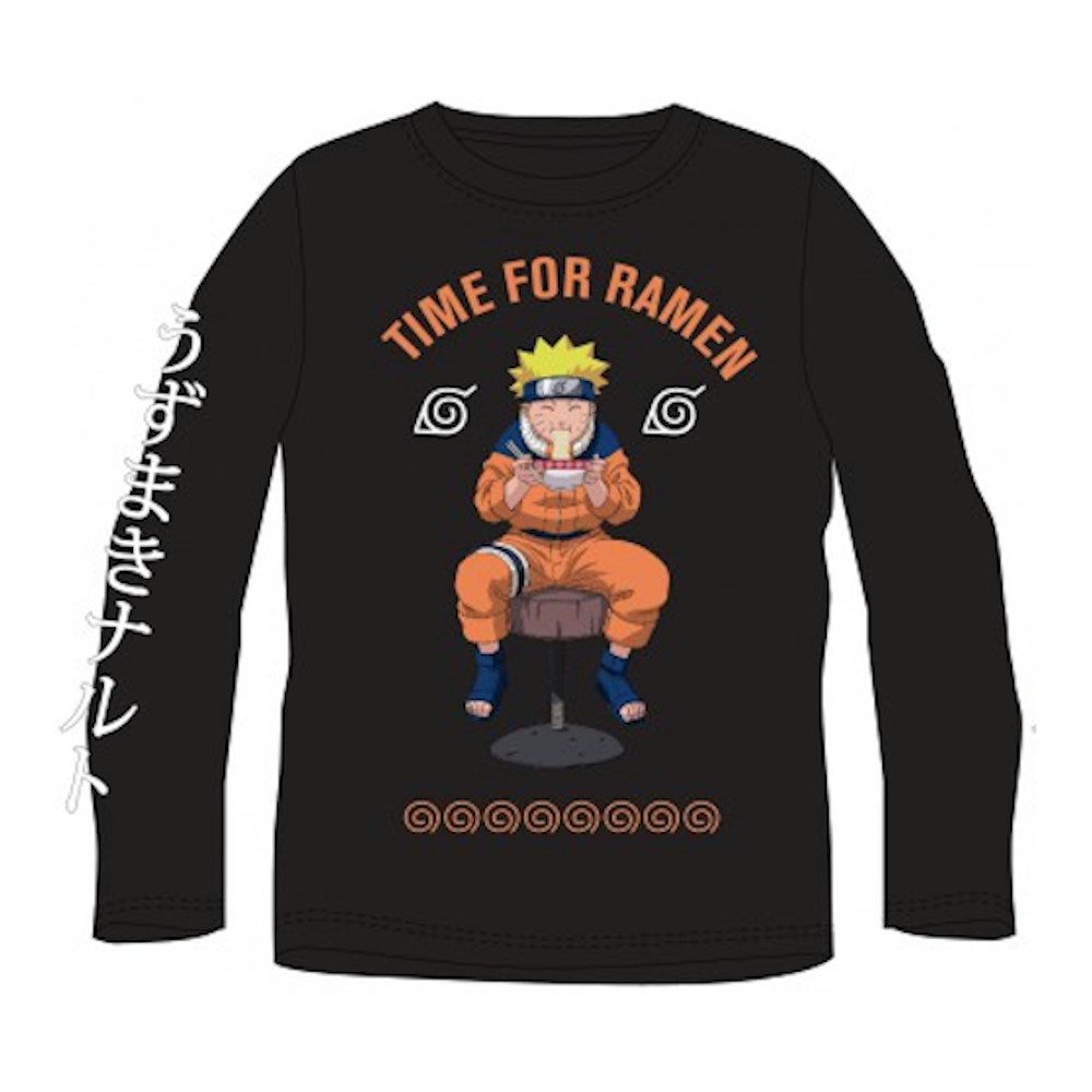 Naruto T-Shirt Naruto Langarm-Shirt „Time for Ramen“ für Jungen, Gr. 104–152