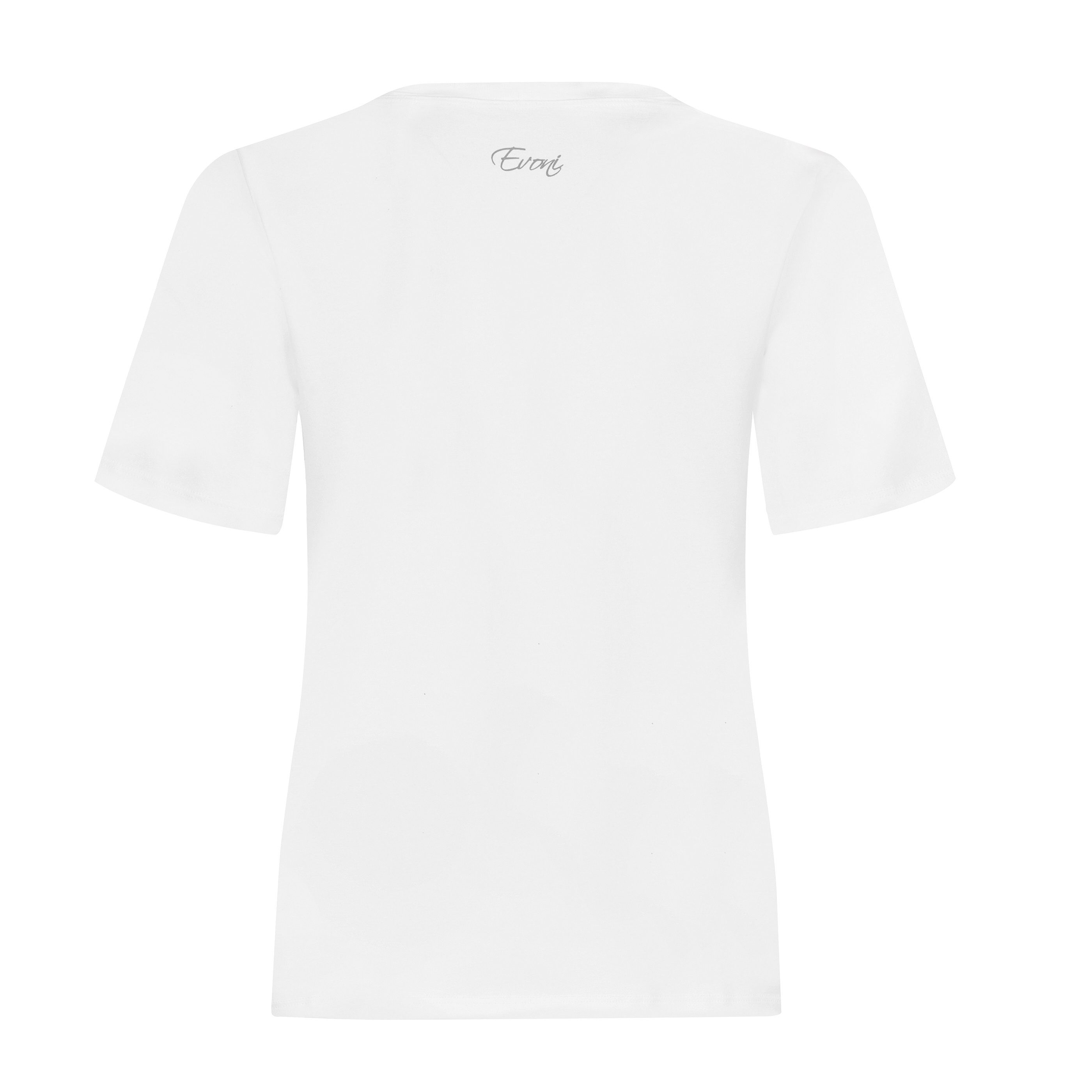 Evoni T-Shirt Damen Kurzarmshirt aus weichem günstig online kaufen