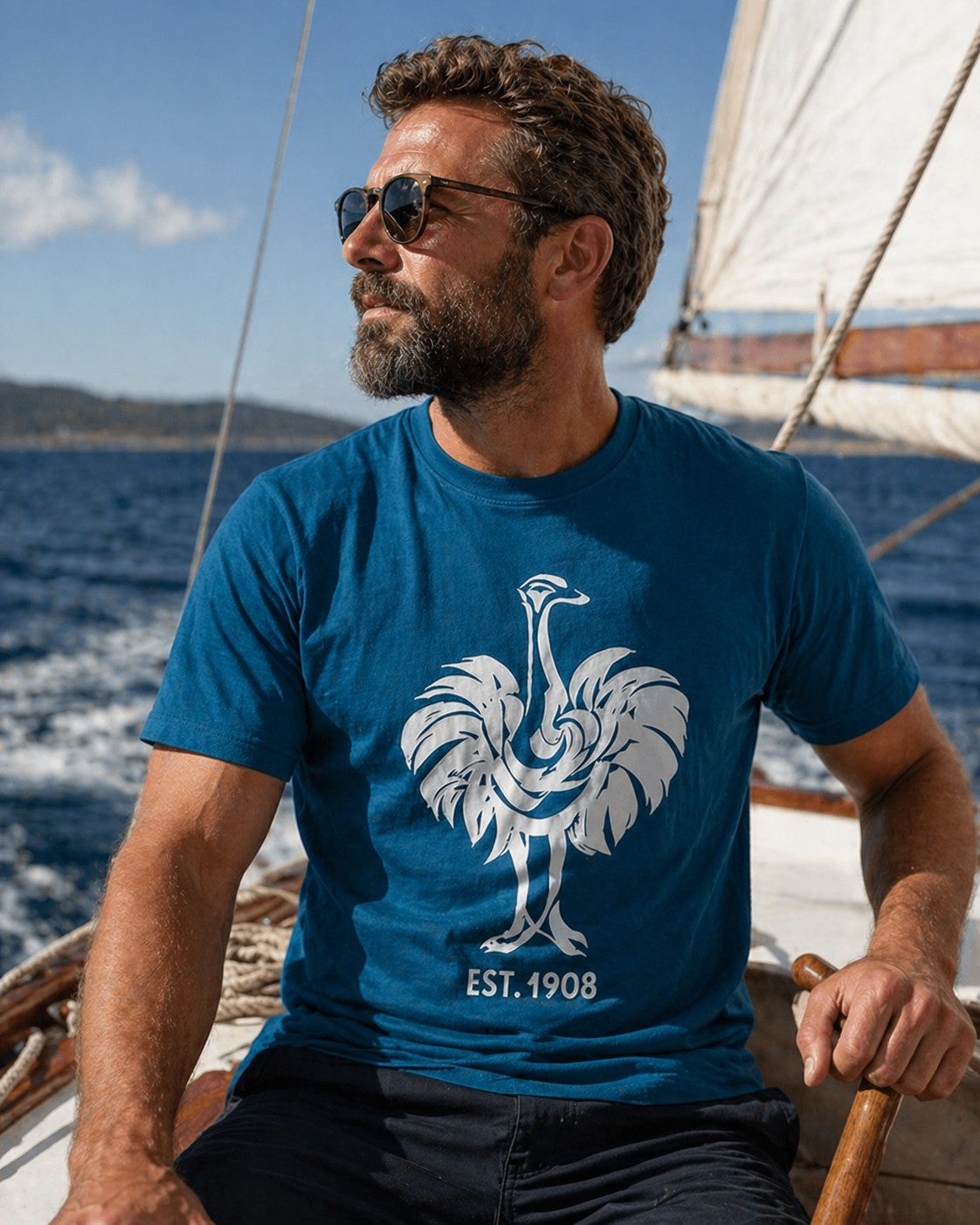 Engelbert Strauss T-Shirt T-Shirt »e.s. 1908« Herren Baumwolle Rundhals Printshirt kurzarm