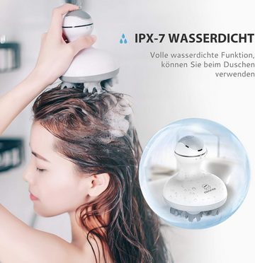 Comfier Massagegerät, Elektrisch Kopfhaut Massagegerät Wasserdicht kabellos wiederaufladbar