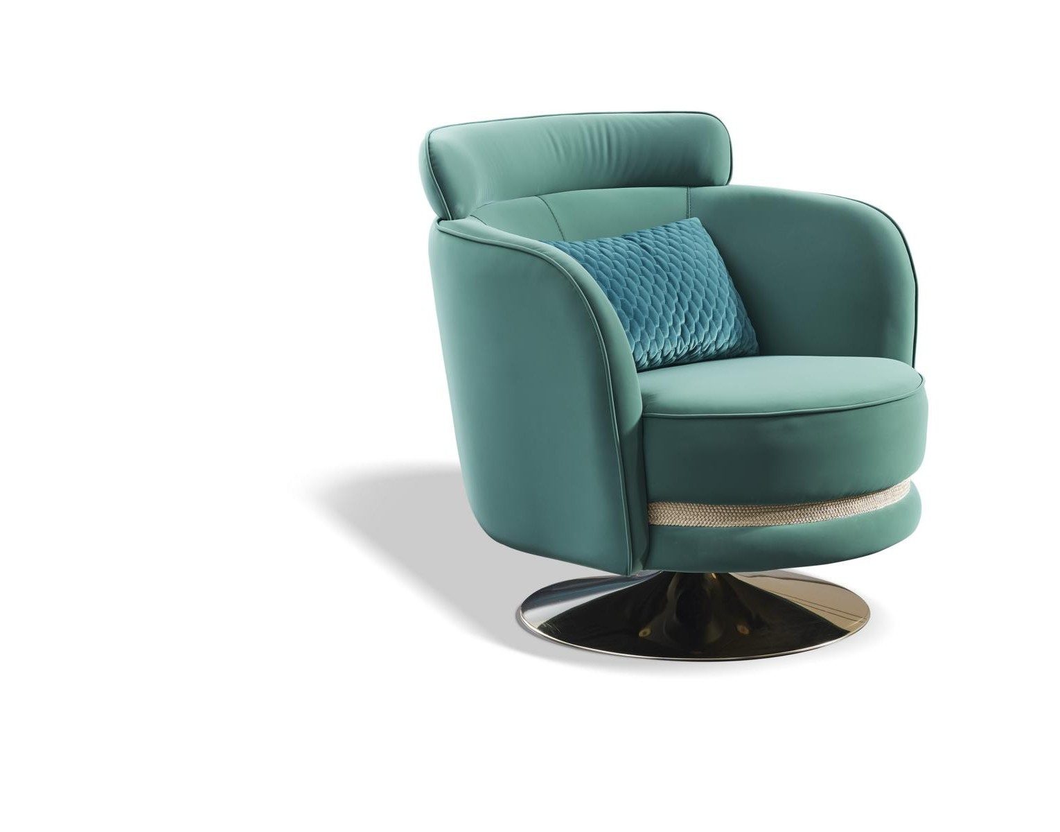 Xlmoebel Drehsessel Luxus Lounge Sessel aus Stoff für entspannte Fernsehmomente (1-St., Lounge-Sessel), Made in Europa