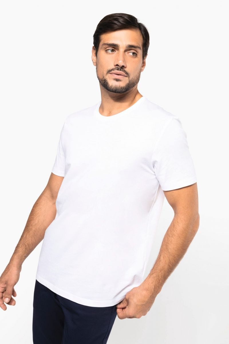 Kariban Rundhalsshirt Supima® Herren-T-Shirt Rundhalsausschnitt und kurzen Ärmeln