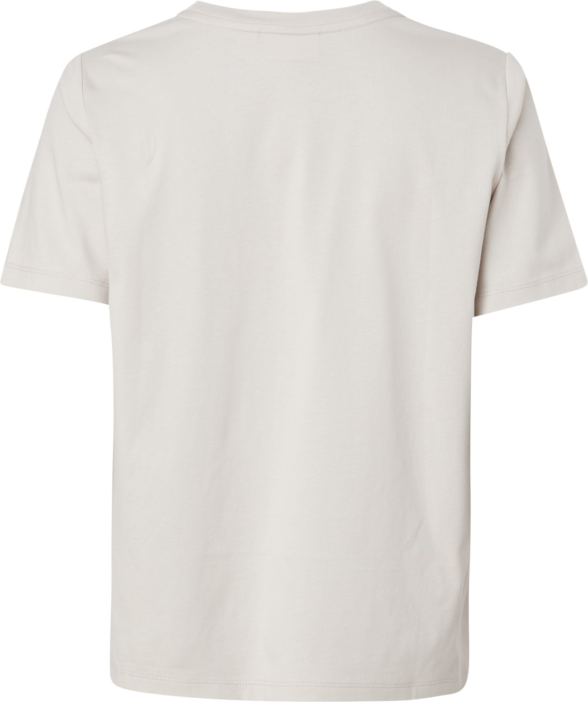 Calvin Klein MICRO Gray Silver aus reiner LOGO Baumwolle T-Shirt T-SHIRT