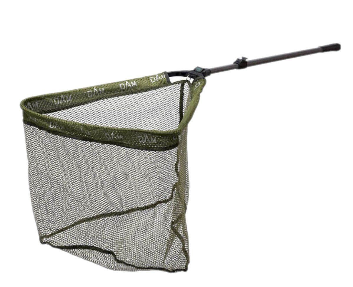 DAM Fishing Angelkescher gummiertes Crosspower Tele teilig Netz Länge, Net 3 Gummibeschichtetes 190-260cm Größen, Landing Netz 2 Kescher