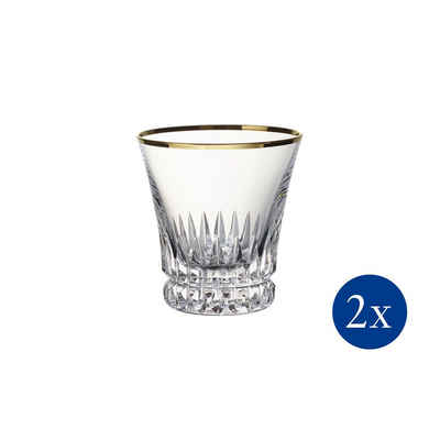 Villeroy & Boch Tumbler-Glas Grand Royal Gold Wasserglas, Set 2tlg. 100mm, Glas