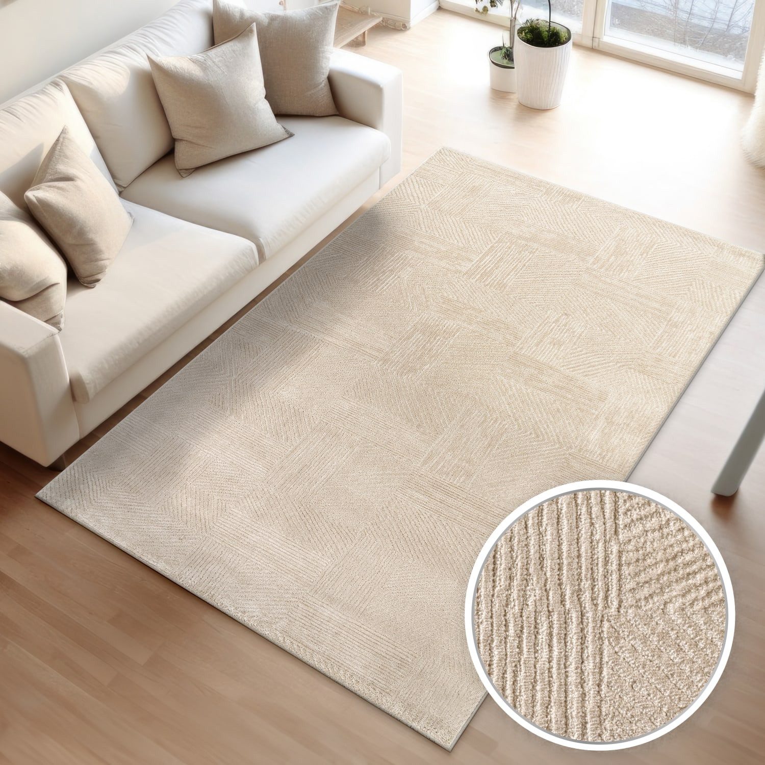 TT Home Teppich, Rechteckig, Höhe: 13 mm, Wohnzimmer Teppich Esszimmer Kurz günstig online kaufen