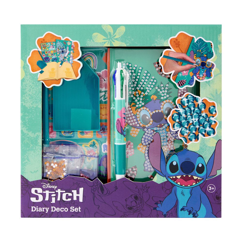 Canenco Tagebuch Disney Stitch - Tagebuch - Dekoset - Diamant-Malerei