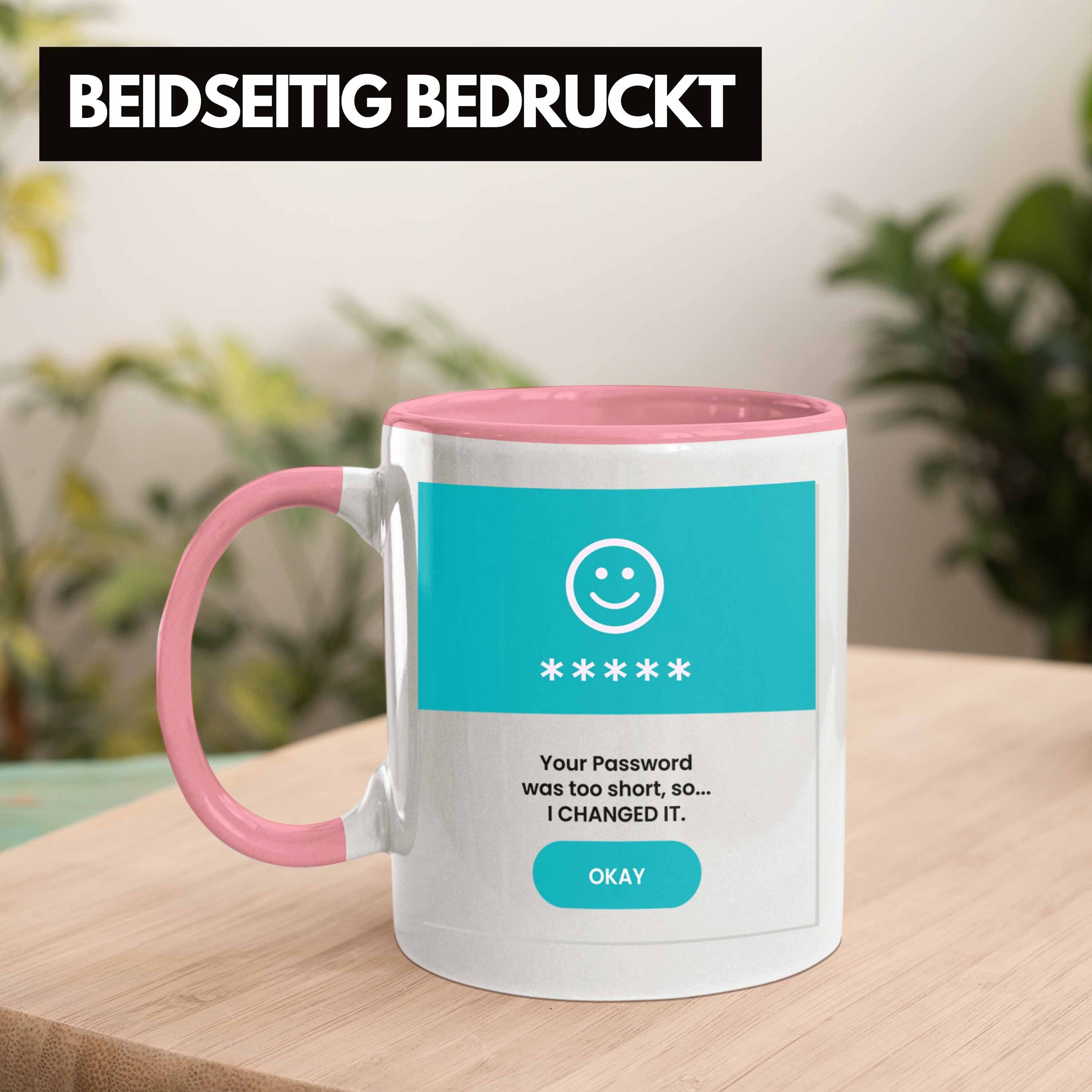 IT P Hacker Tasse Zu Trendation War Dein Rosa Hacking Techniker Geschenk Kurz Tasse Passwort