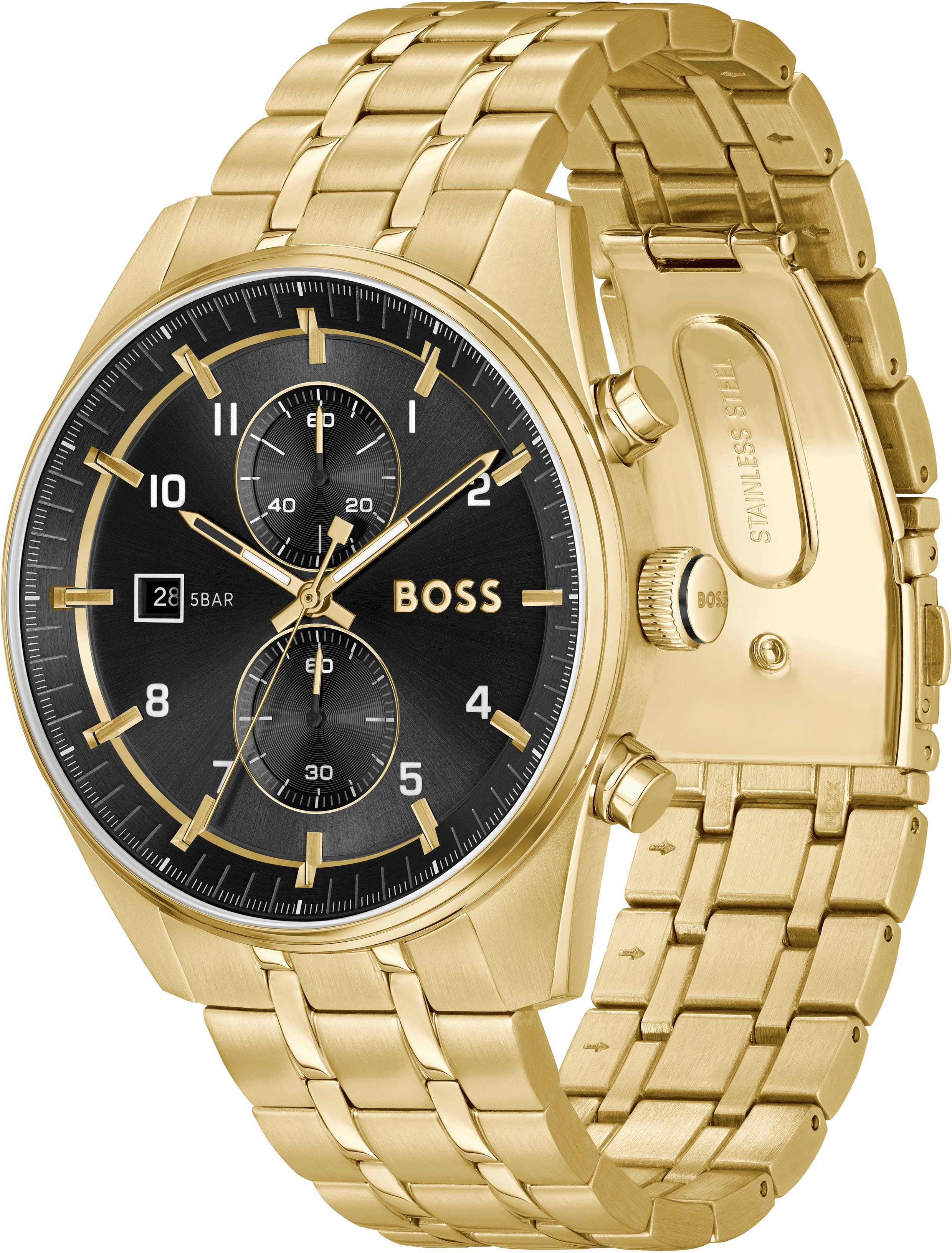 BOSS Chronograph SKYTRAVELLER 1514152, Quarzuhr, Armbanduhr, günstig online kaufen