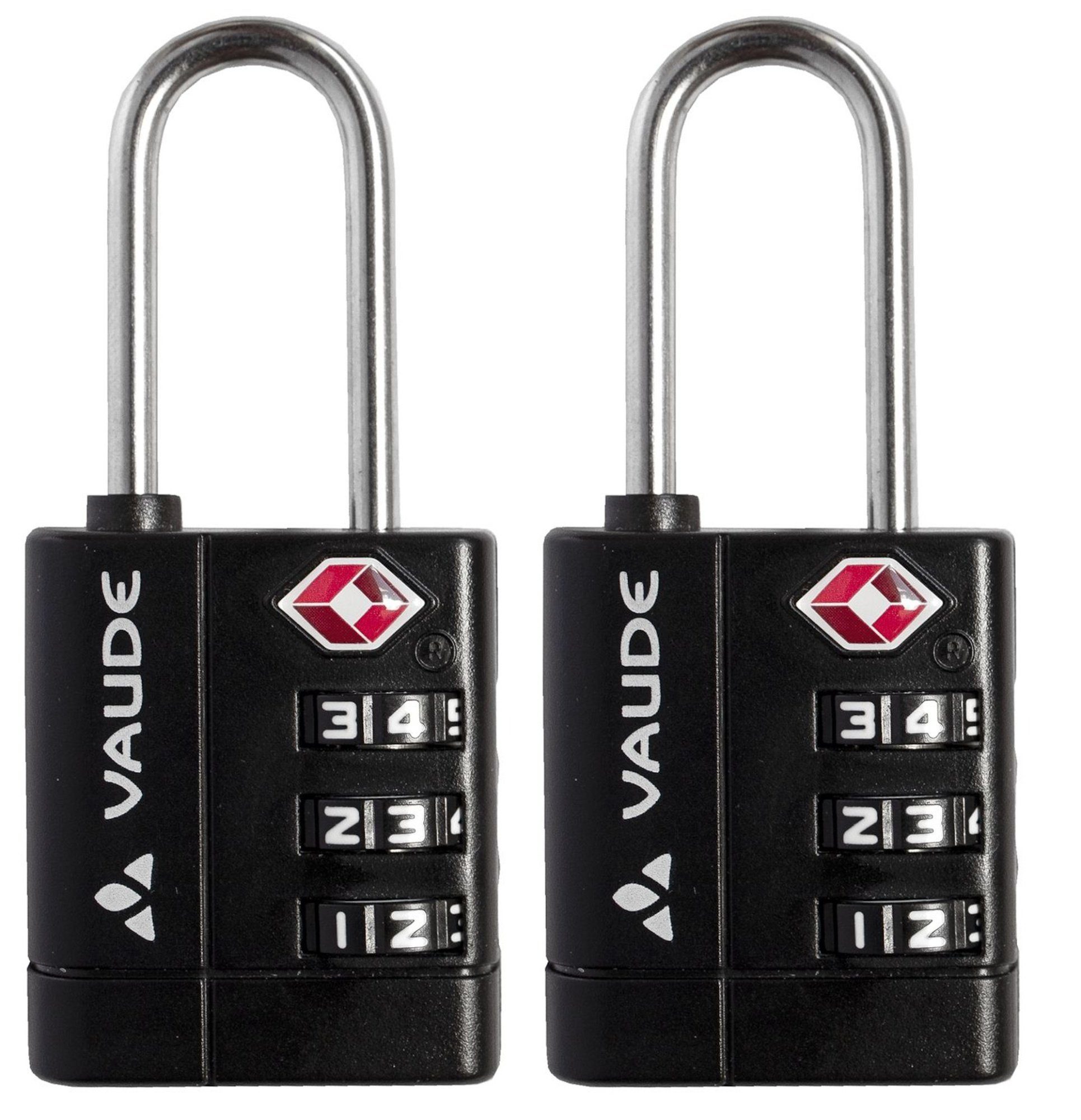 VAUDE Vorhängeschloss für Fahrradtaschen mit QMR 2.0 Haken, (2-tlg)