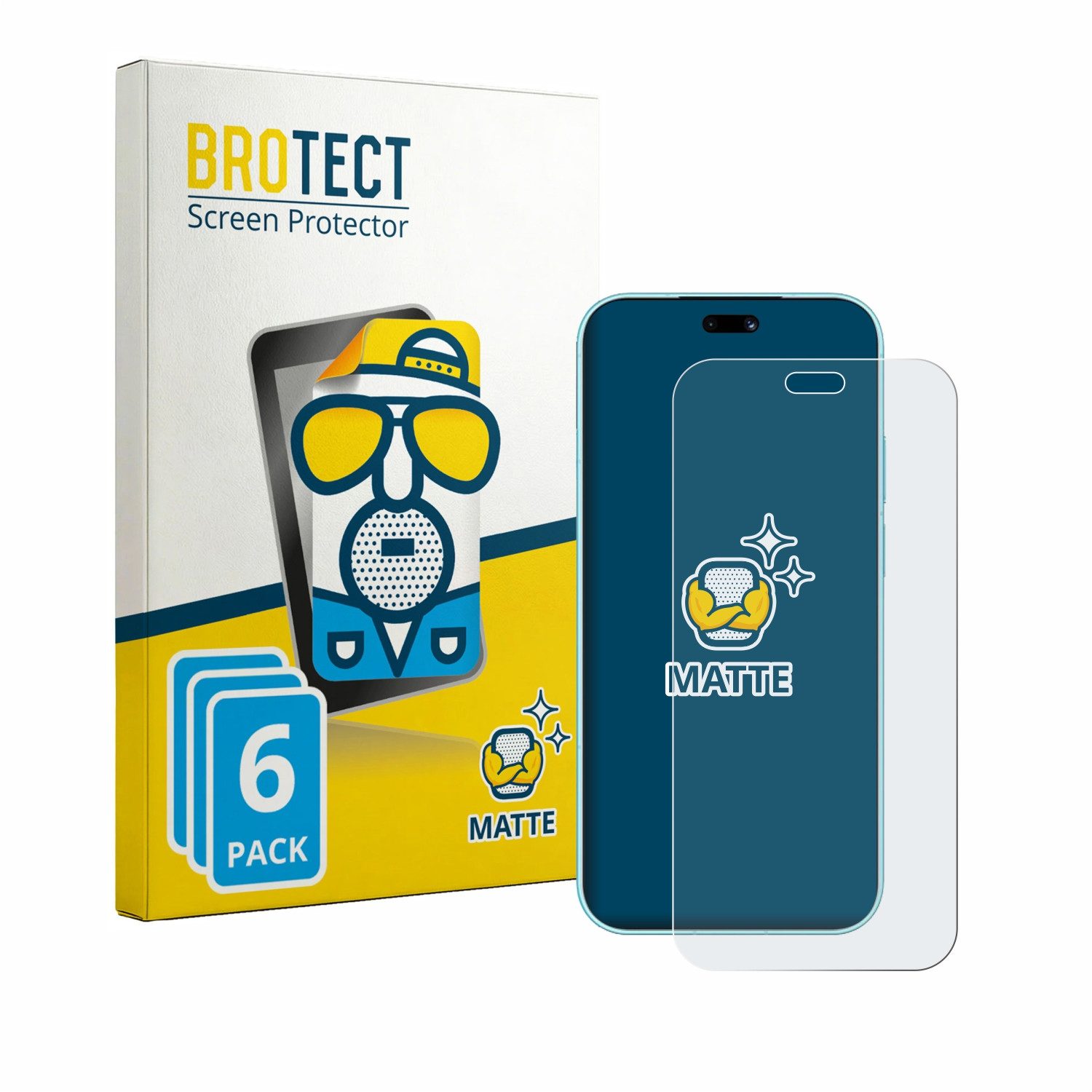 BROTECT Displayschutzfolie Schutzfolie für Huawei Nova 16 Ultra, 6 Stück, Displayschutz Schutz Folie Matt Entspiegelungsfolie
