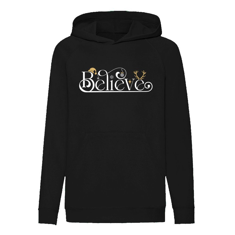 G-graphics Hoodie Believe in Christmas Kinder Hoodie / Kapuzenpullover mit schönem Winter- & Weihnachtsmotiv