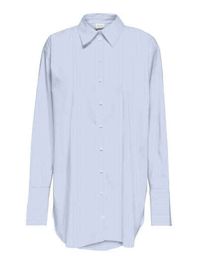JACQUELINE de YONG Blusenshirt Design Shirt Freizeit Hemd Bluse (1-tlg) 3699 in Blau