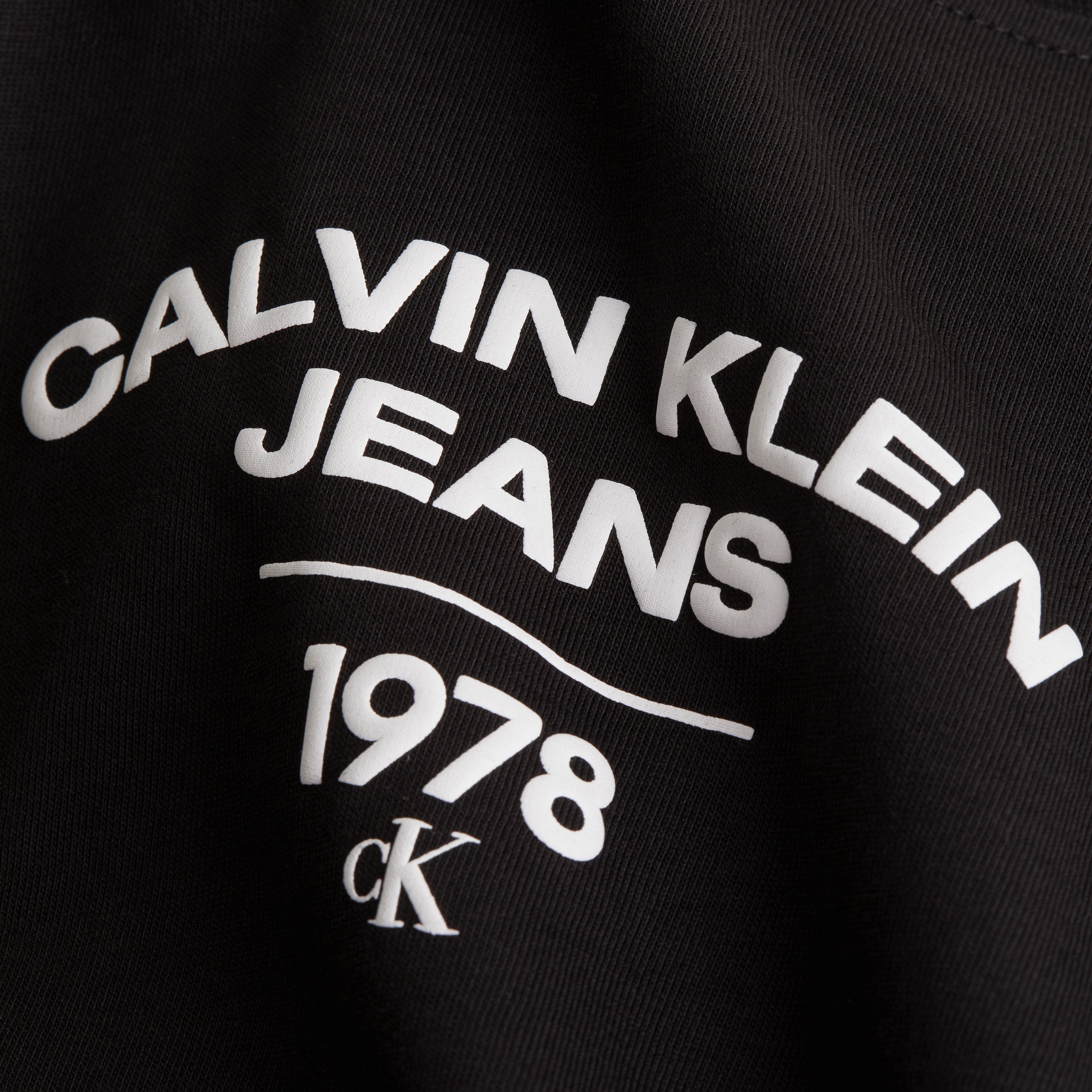 Plus Ck PLUS VARISTY TEE LOGO Klein Black Calvin Jeans REGULAR T-Shirt
