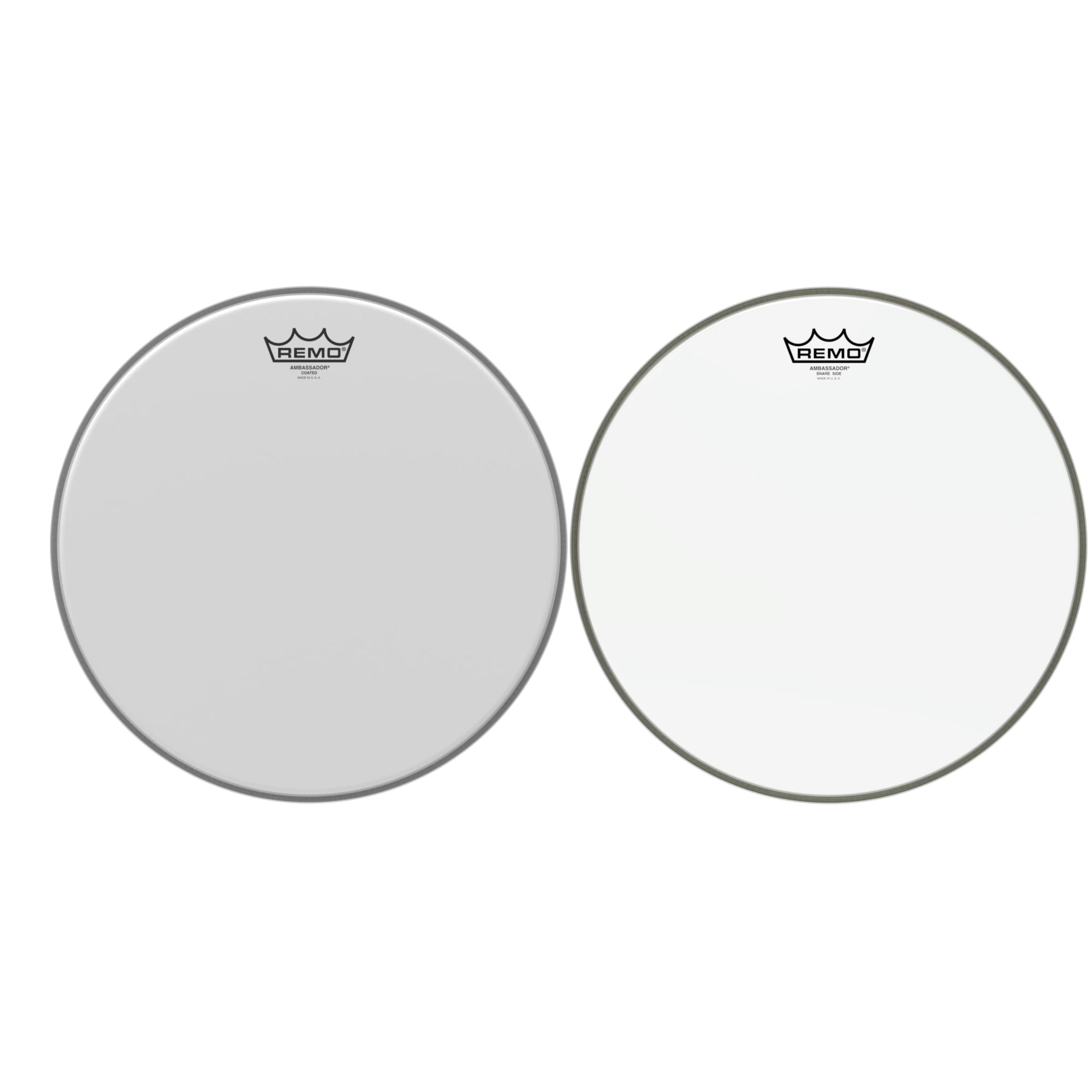 Remo Schlagzeug, Felle, Fell Sets, Ambassador Coated / Hazy 14" Set - Schalgzeugfellset