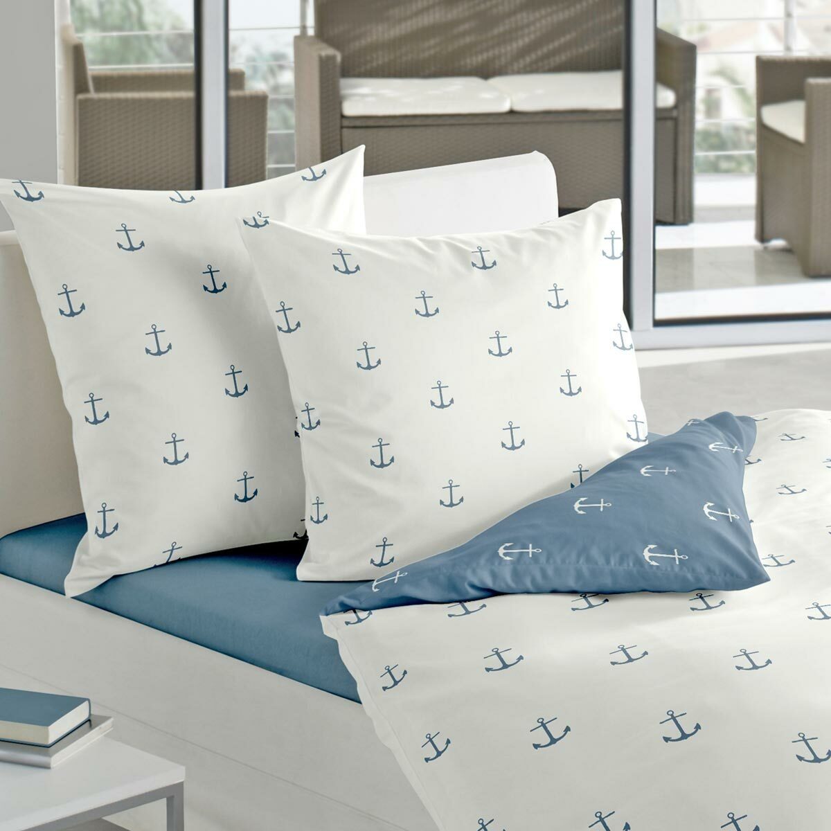 TRAUMSCHLAF Bettwäsche Anker, Biber, 2 teilig, hochwertige Biber Qualität günstig online kaufen