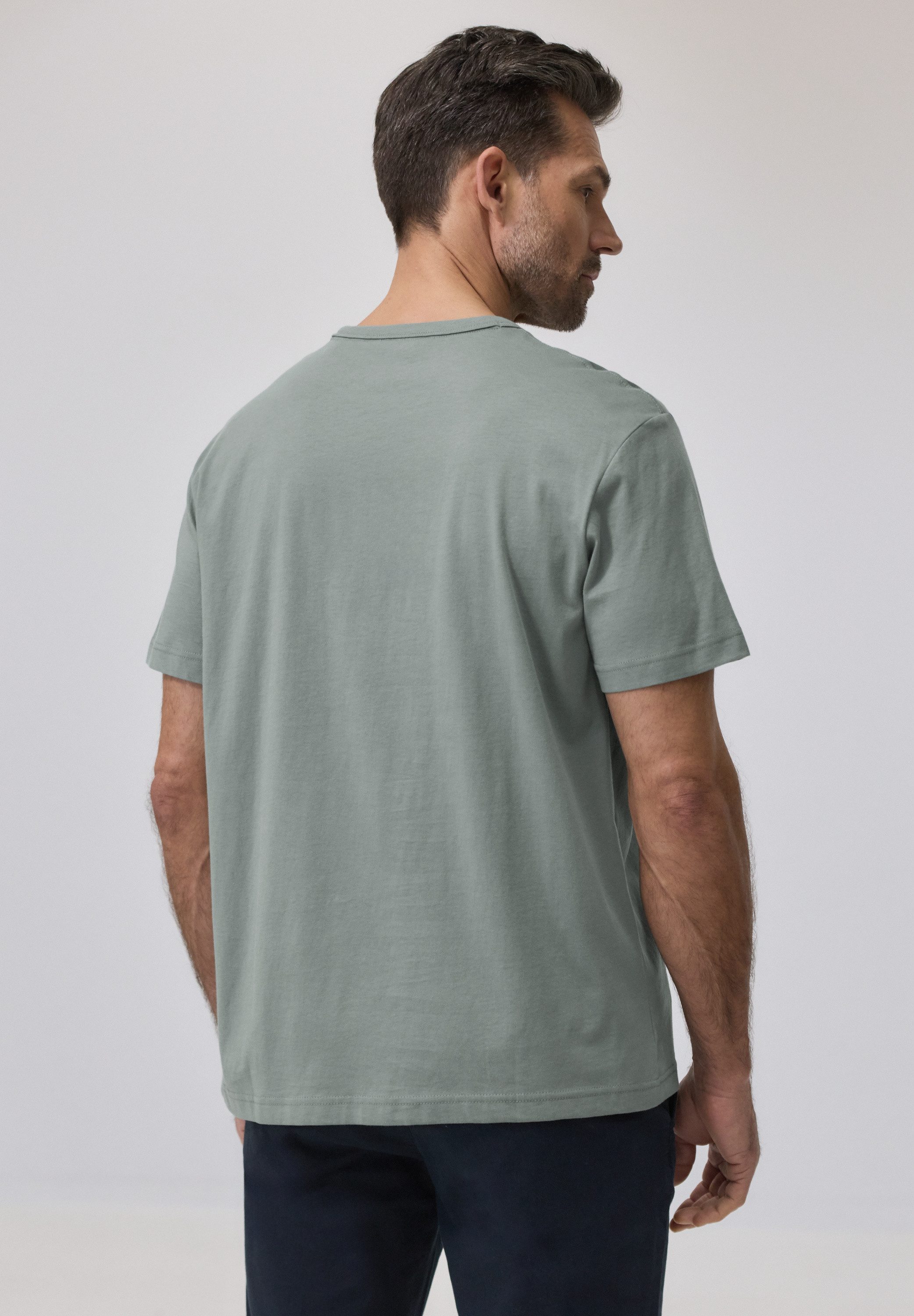 STREET ONE MEN T-Shirt aus reiner Baumwolle günstig online kaufen