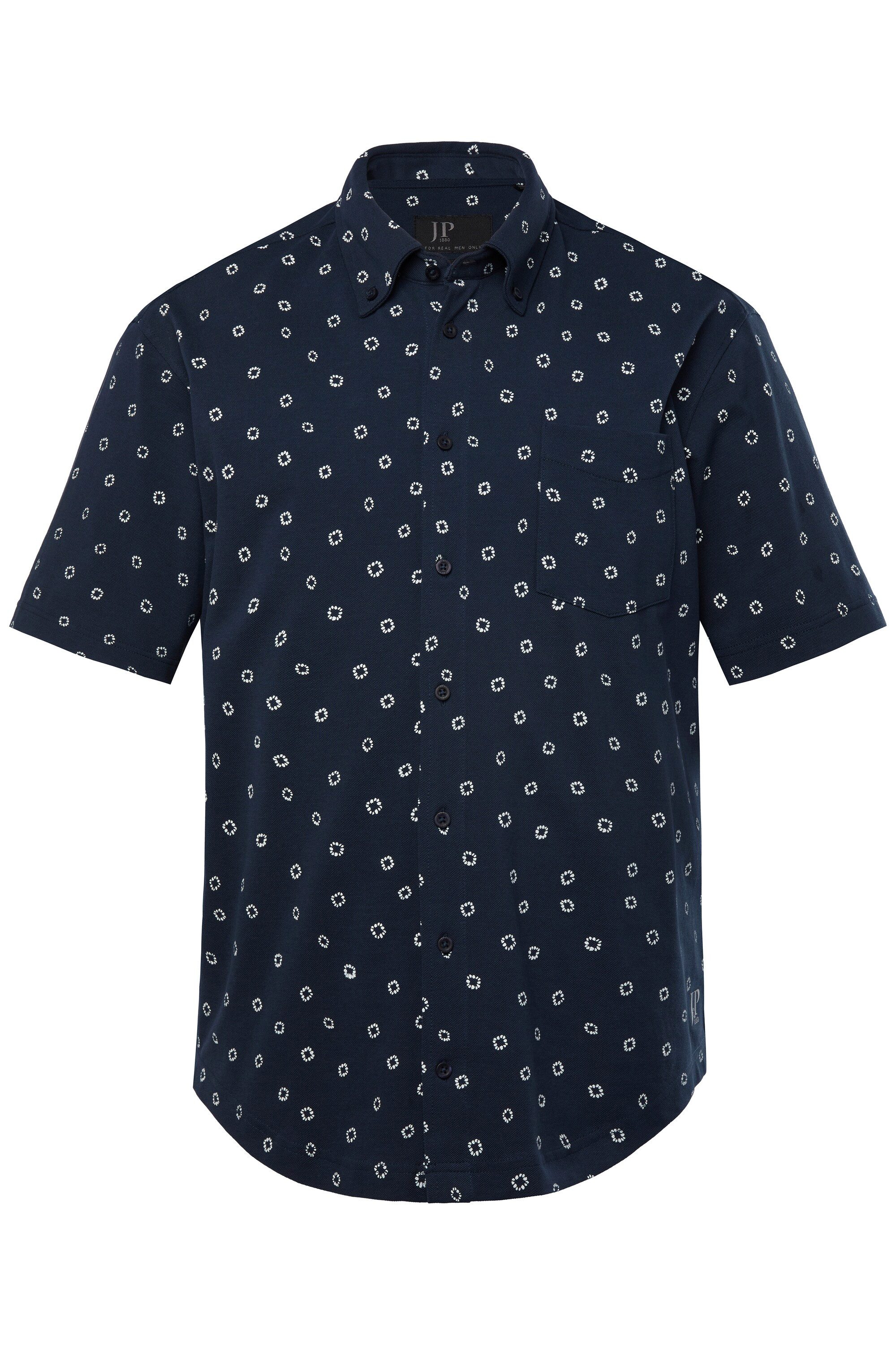 JP1880 Kurzarmhemd JP1880 Piqué-Hemd Halbarm Buttondown-Kragen günstig online kaufen