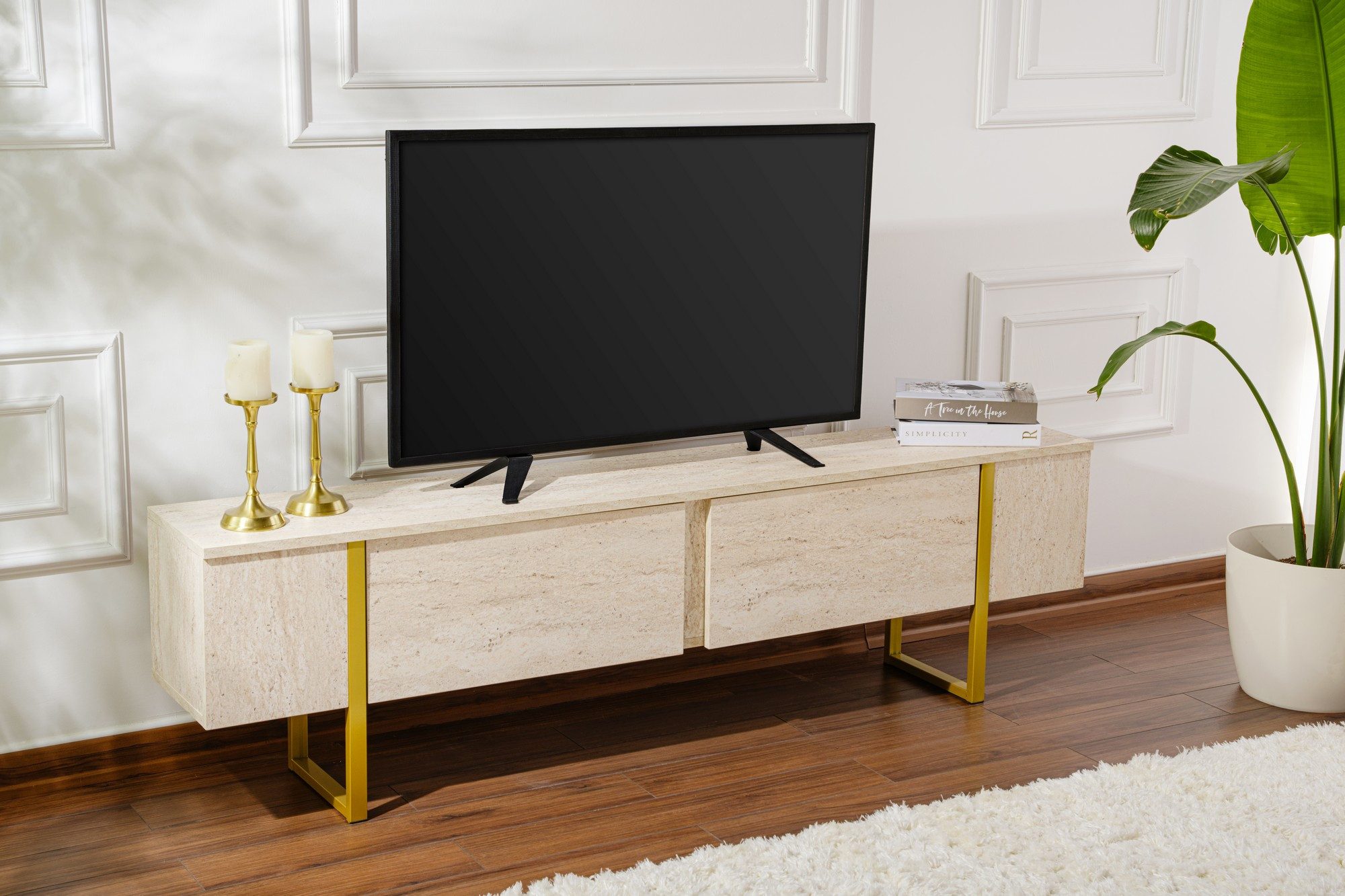 Skye Decor TV-Board TV-Board 180 cm, 8 Farbvarianten (Packung, 1 St., 1 TV Board), Modernes XXL TV-Board 180 cm für große TVs