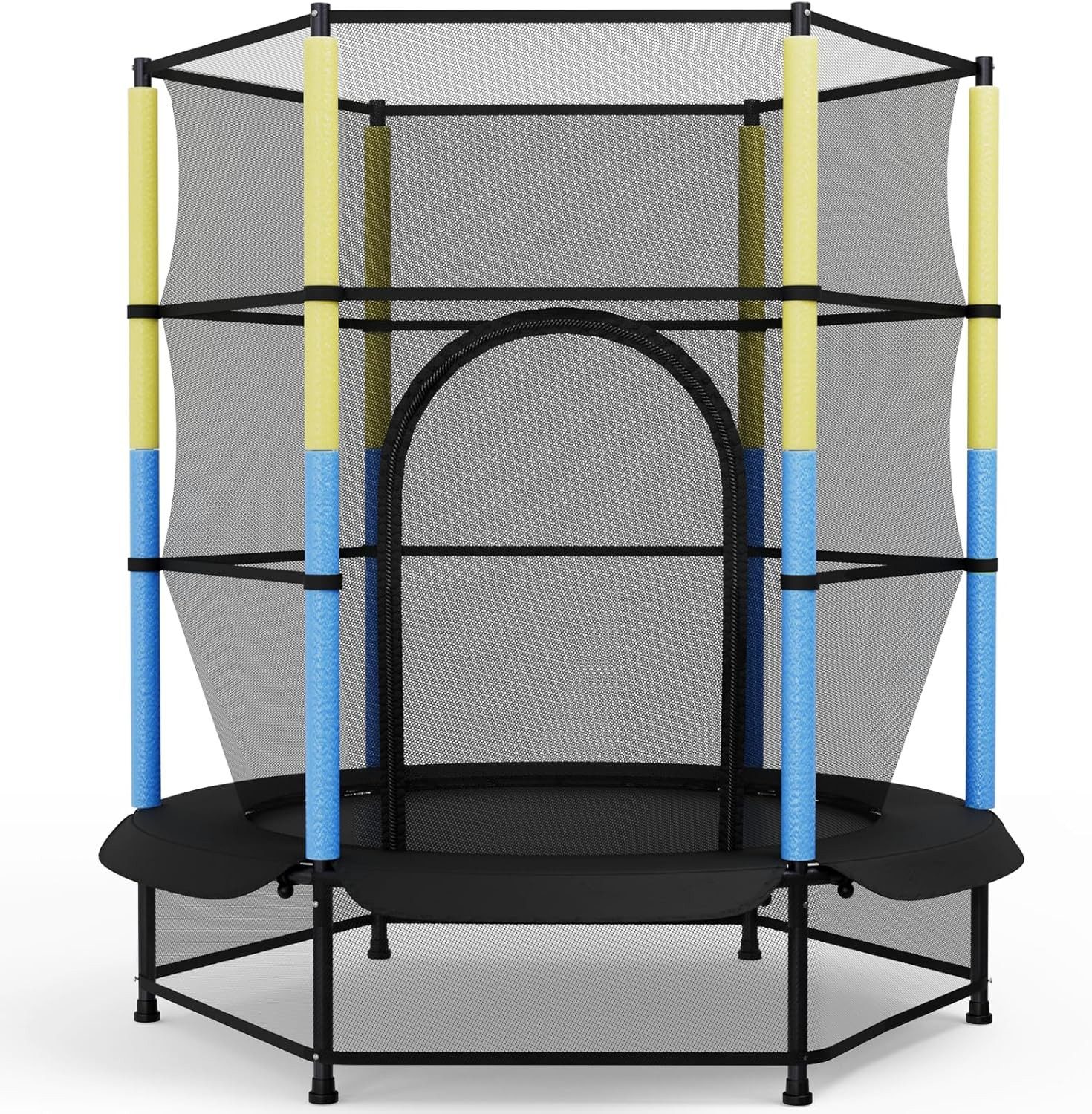 TLGREEN Gartentrampolin Ø 140cm bis 50 kg, Trampolin für Kinder,Kindertrampolin,Kleinkind-Trampolin