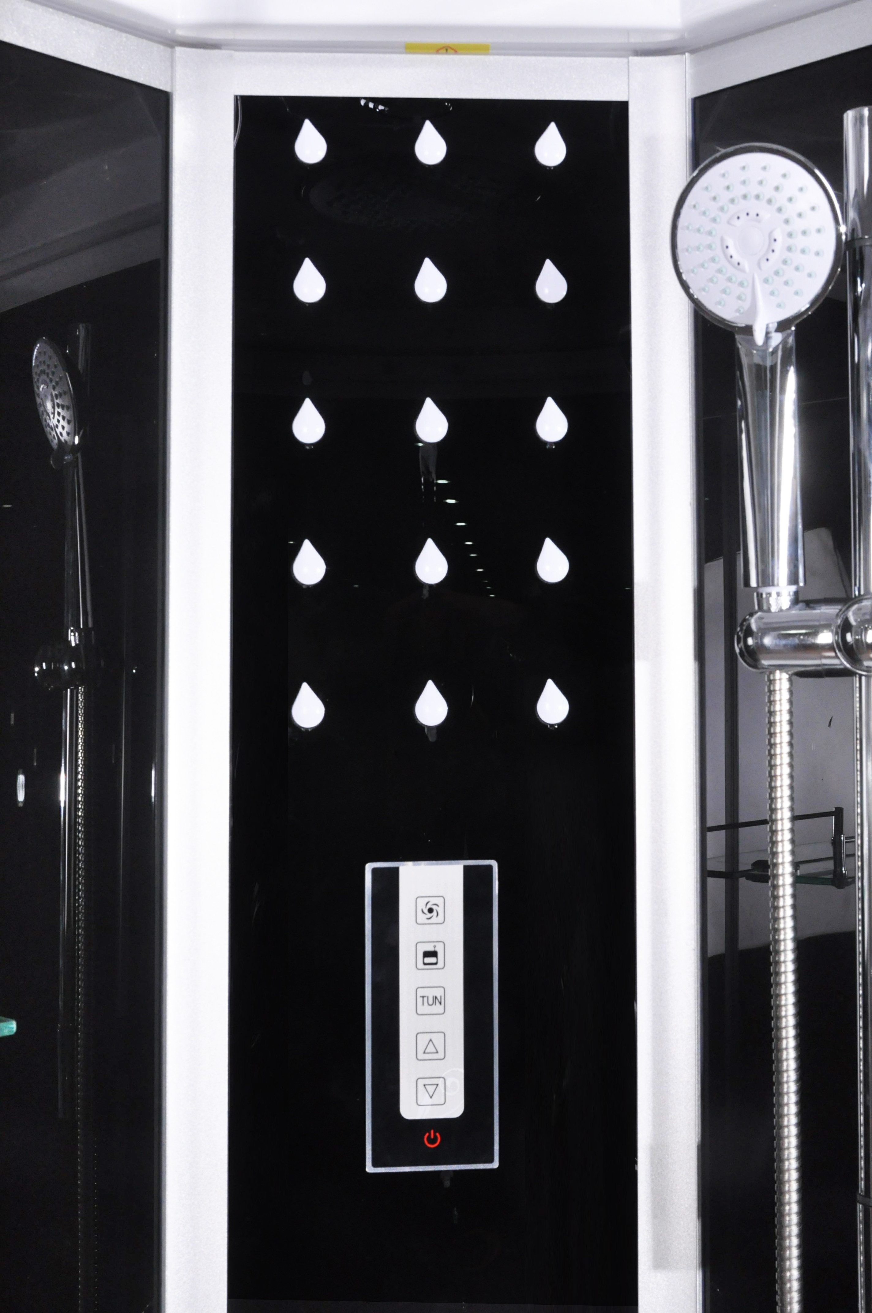 Sanotechnik Komplettdusche Milano, BxT: 90x90 cm, Sicherheitsglas, 1-tlg., Viertelkreisdusche