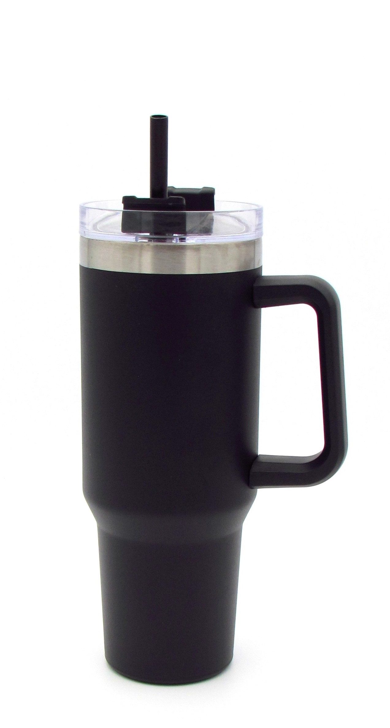 Michelino Thermoflasche To Go Doppelwandiger Thermobecher, für kalt und heiß inkl. Strohhalm Volumen ca. 1200ml