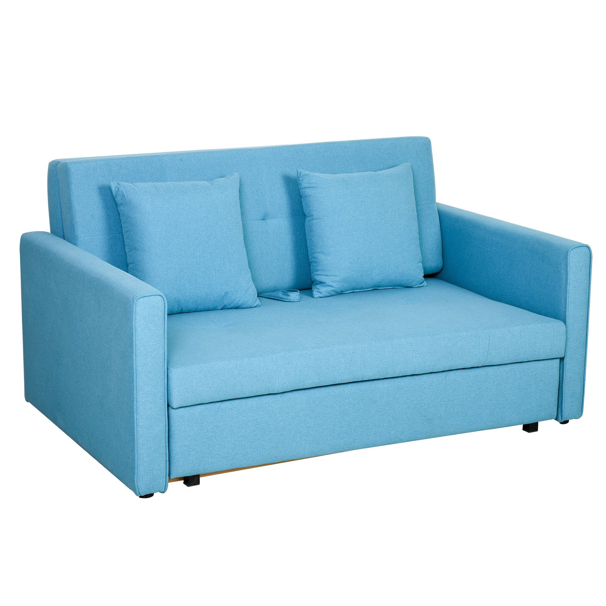 HOMCOM Schlafsofa Schlafcouch mit Bettfunktion, mit günstig online kaufen
