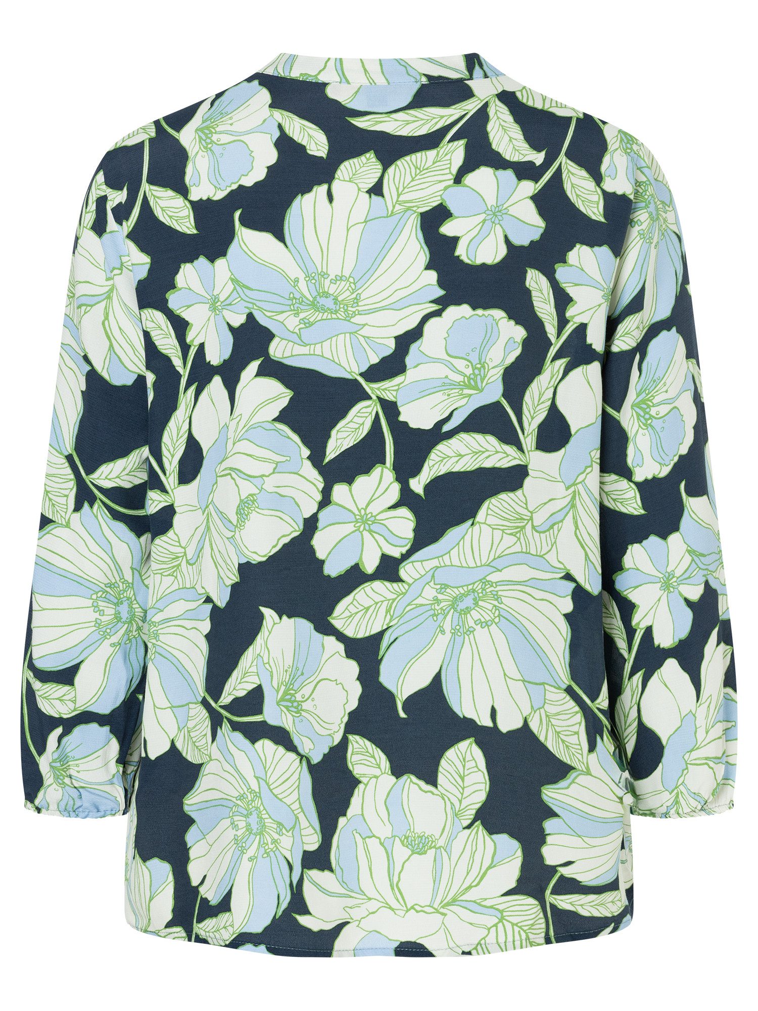 MORE&MORE Klassische Bluse Blumenprintbluse