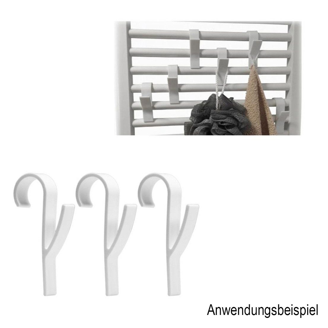 Beast Handtuchhaken Heizkörperhaken Handtuchhaken Y-Haken für Badheizkörper, (6-St), Ohne Werkzeug, ohne Bohren