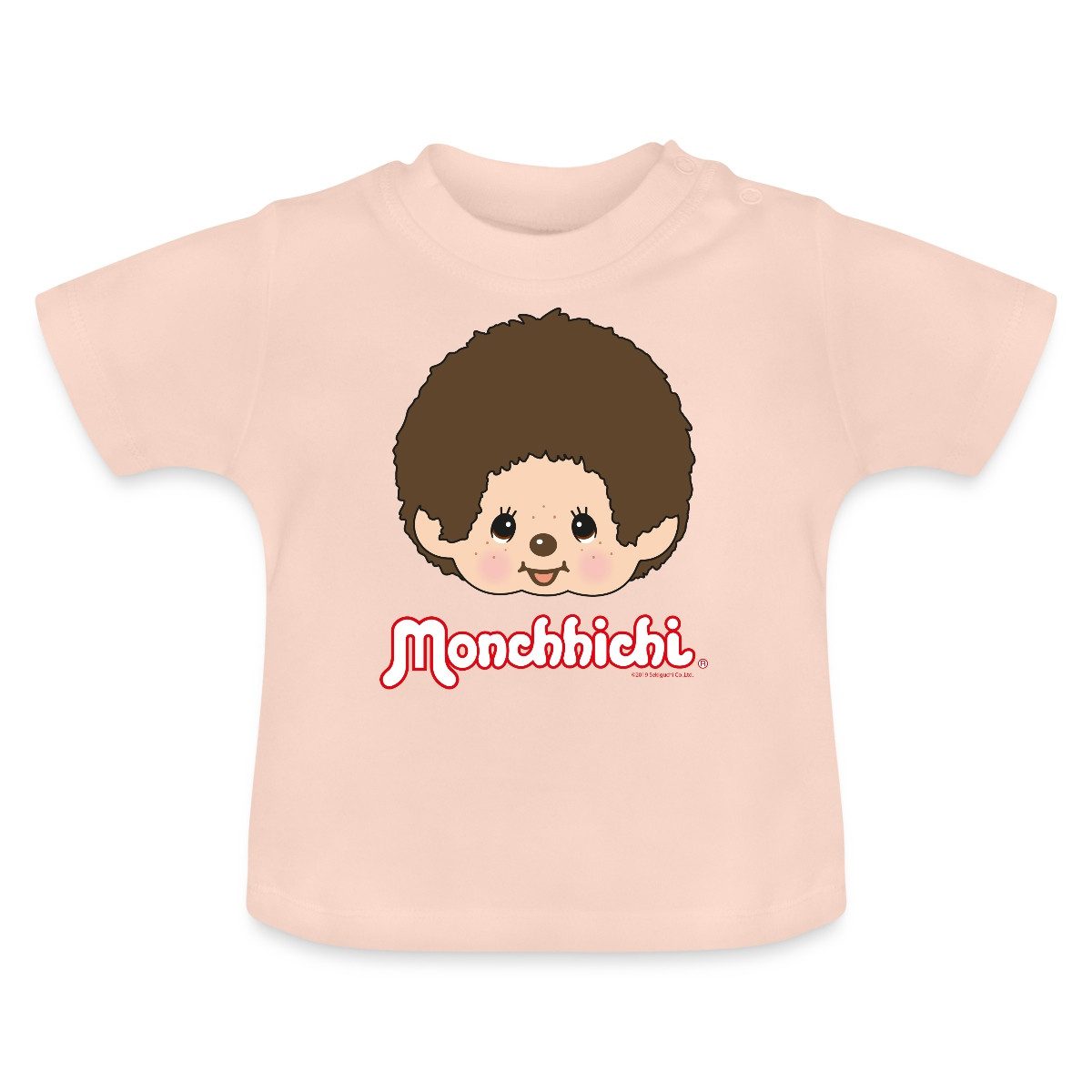 Spreadshirt T-Shirt Monchhichi Portrait Gesicht Baby Bio-T-Shirt mit Rundhals (1-tlg)