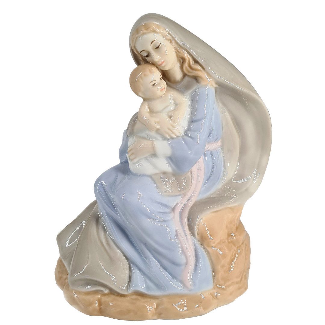 abc HOME Tischleuchte Maria mit Kind, Weihnachten, elektrisch, Porzellan, Wechselbare Glühbirne, Warmweiß