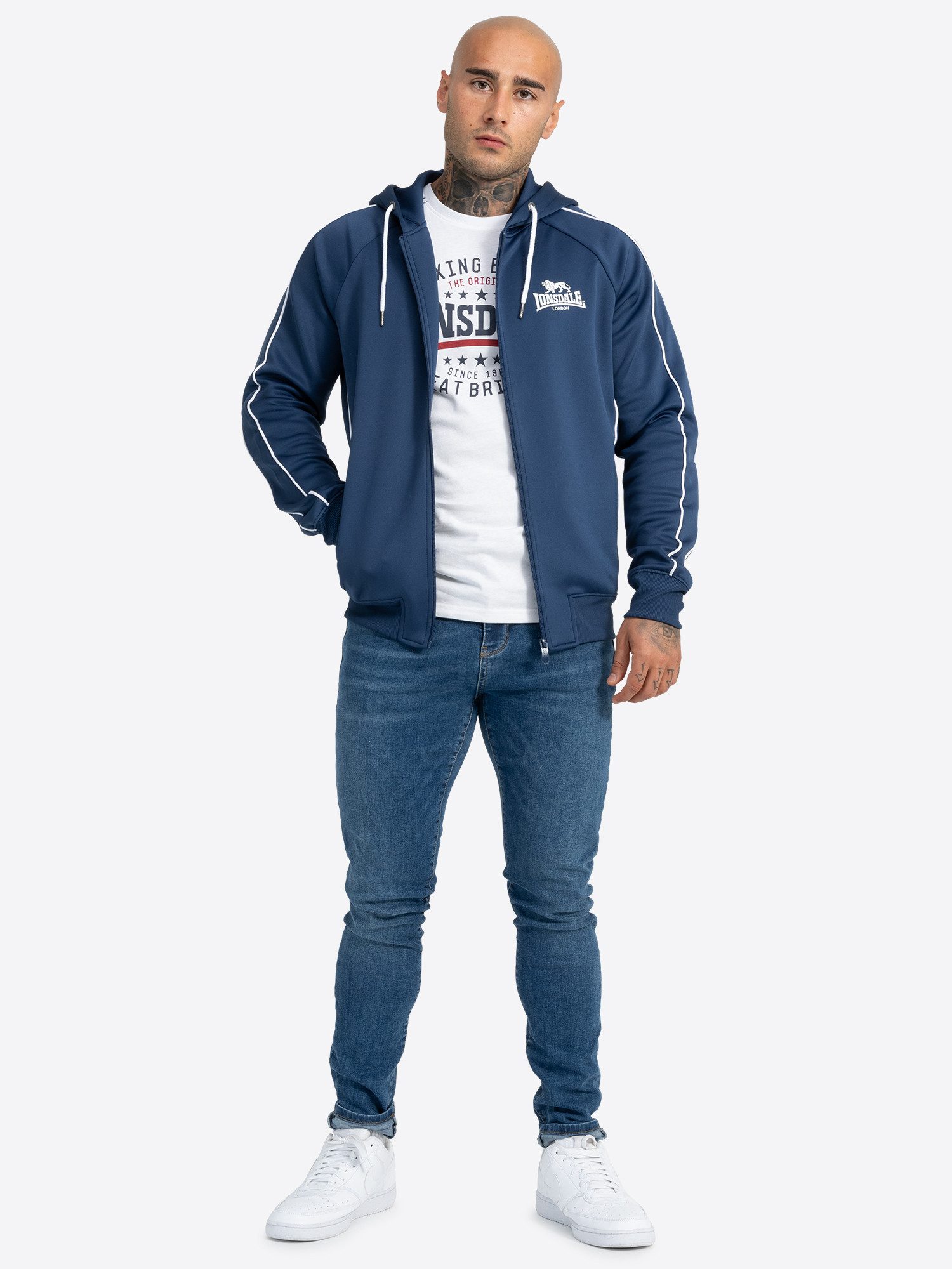 Lonsdale Kapuzensweatjacke ACHAVANICH (1-tlg)