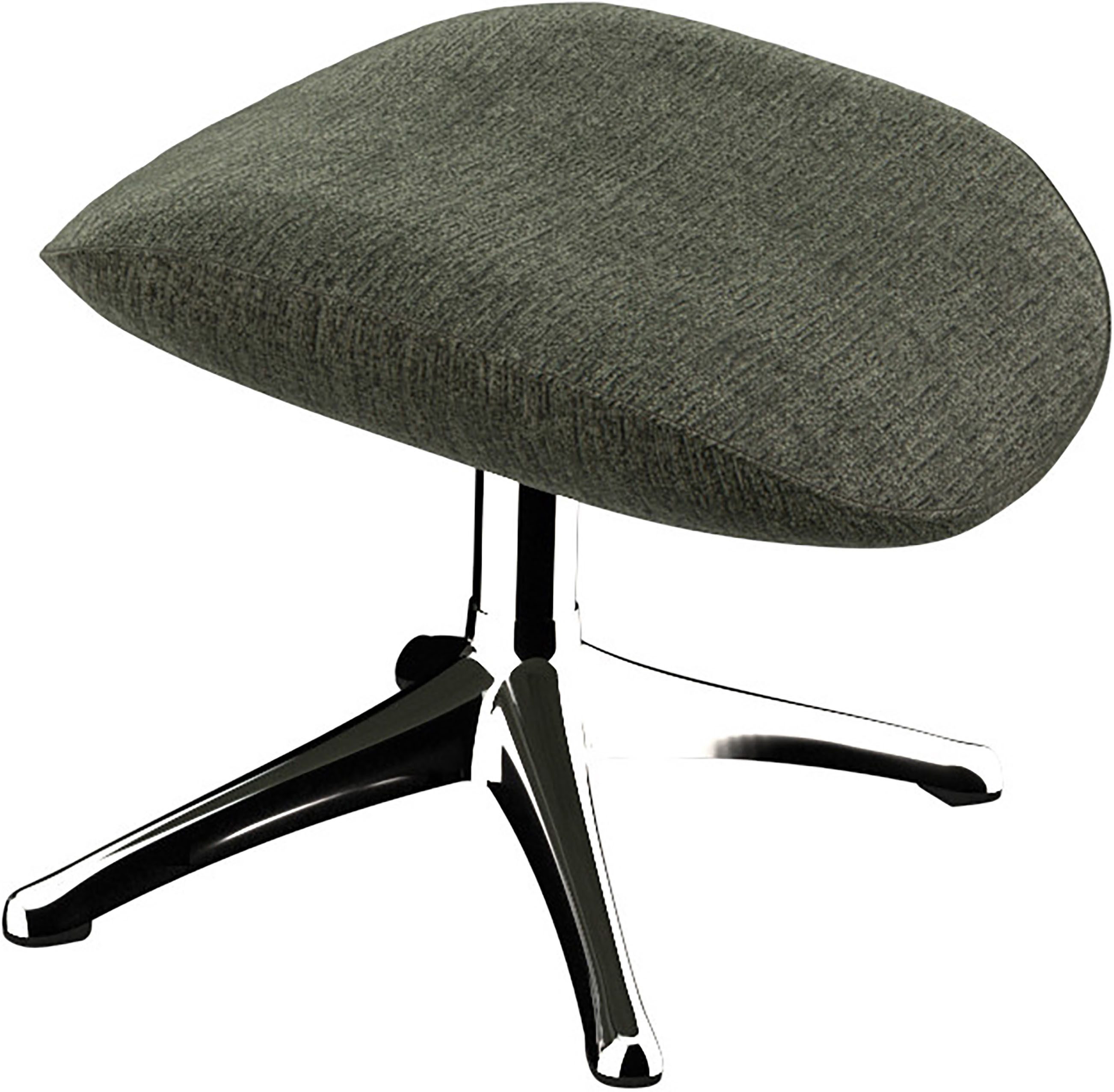 FLEXLUX Fußhocker Marinella, Fußstütze für Lounging, Entspannung der Extraklasse, Scandi, Brescia-Stoff, Robuster Aluminiumfuß, Pflegeleicht und haltbar