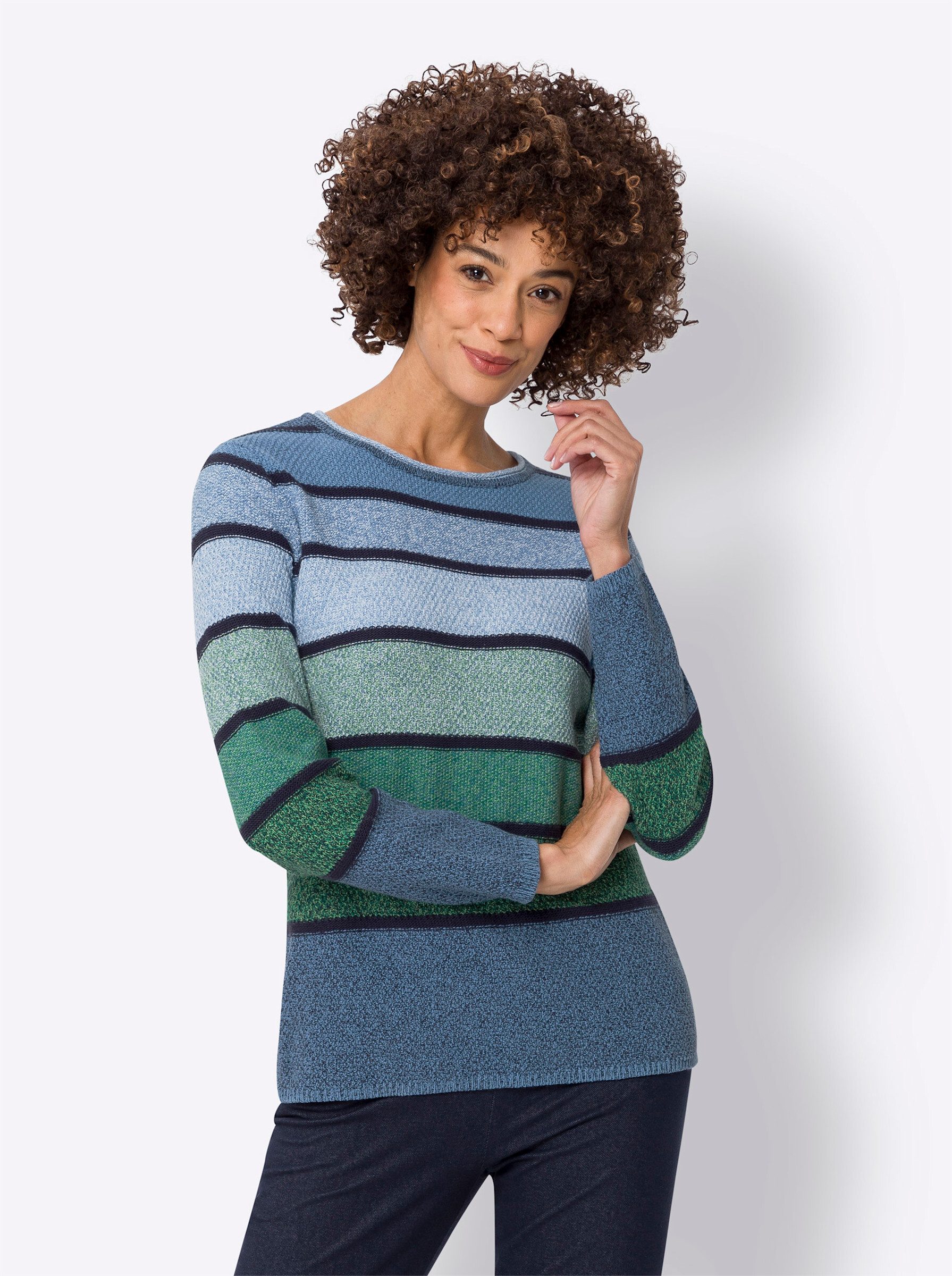 Sieh an! Strickpullover Langarm-Pullover . günstig online kaufen