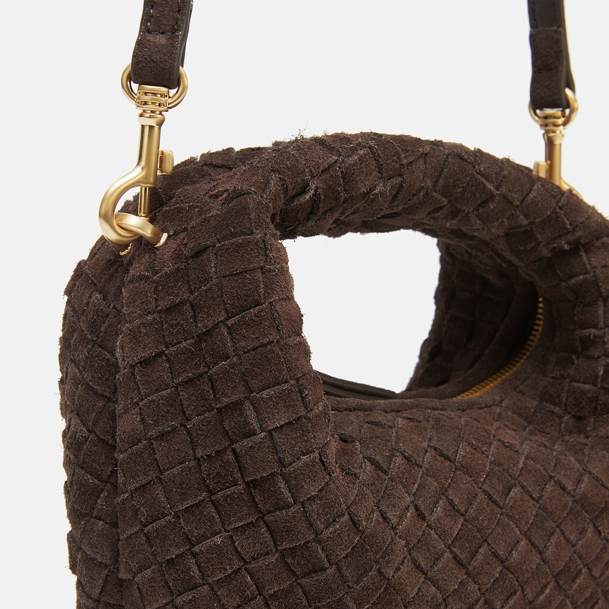 Les Visionnaires Henkeltasche Greta Micro weave, Leder