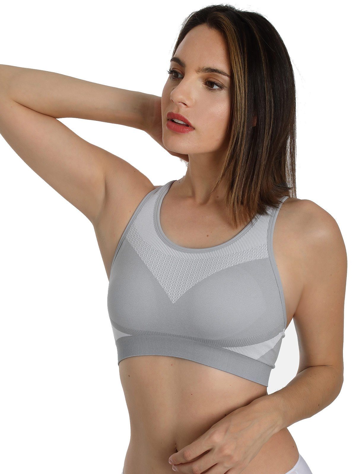 Sassa Sport-BH Sport-BH SPORTS BRAS GLOBAL RECYCLING (Stück, 1-tlg) recyceltes Material
